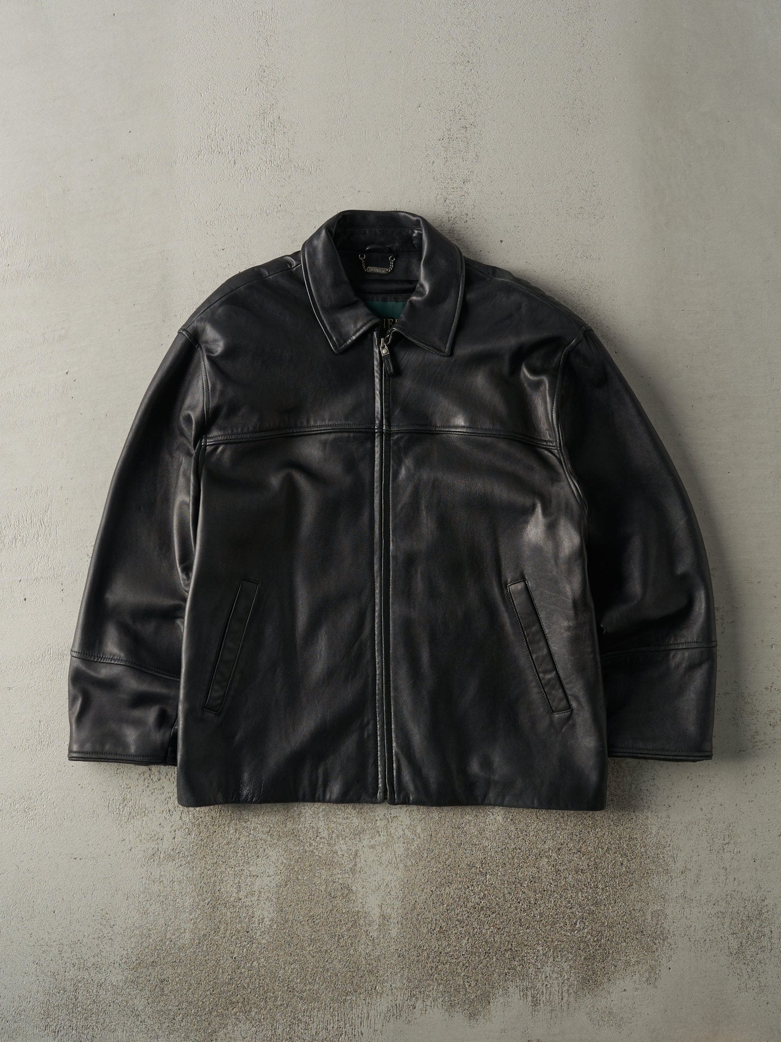 Vintage 90s Black Danier Leather Jacket (L)