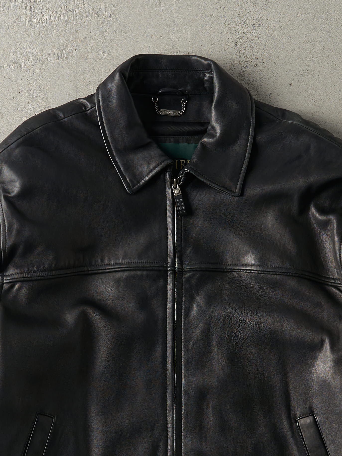 Vintage 90s Black Danier Leather Jacket (L)