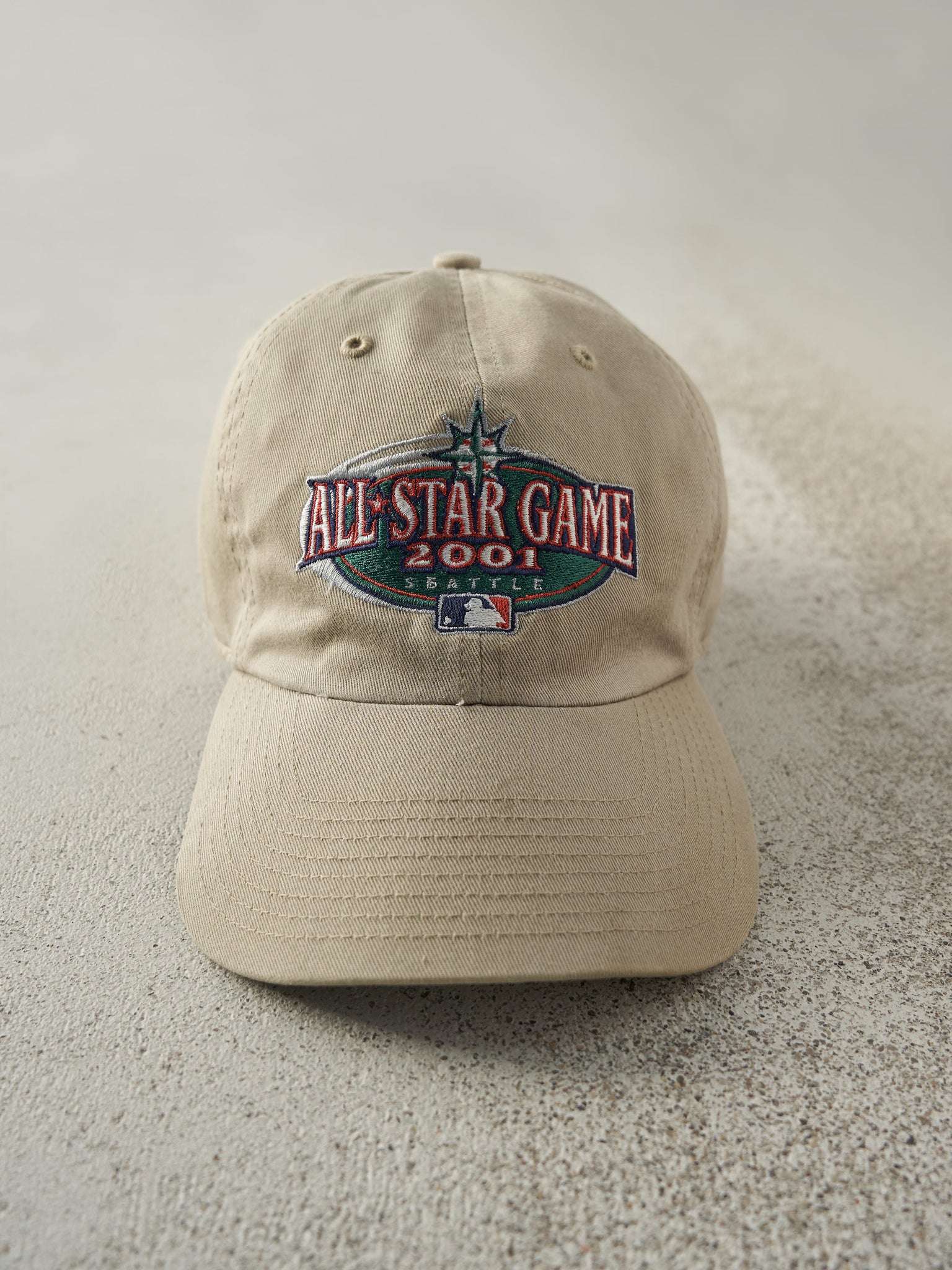 Vintage 01' Beige MLB All Star Game Strap Back Hat