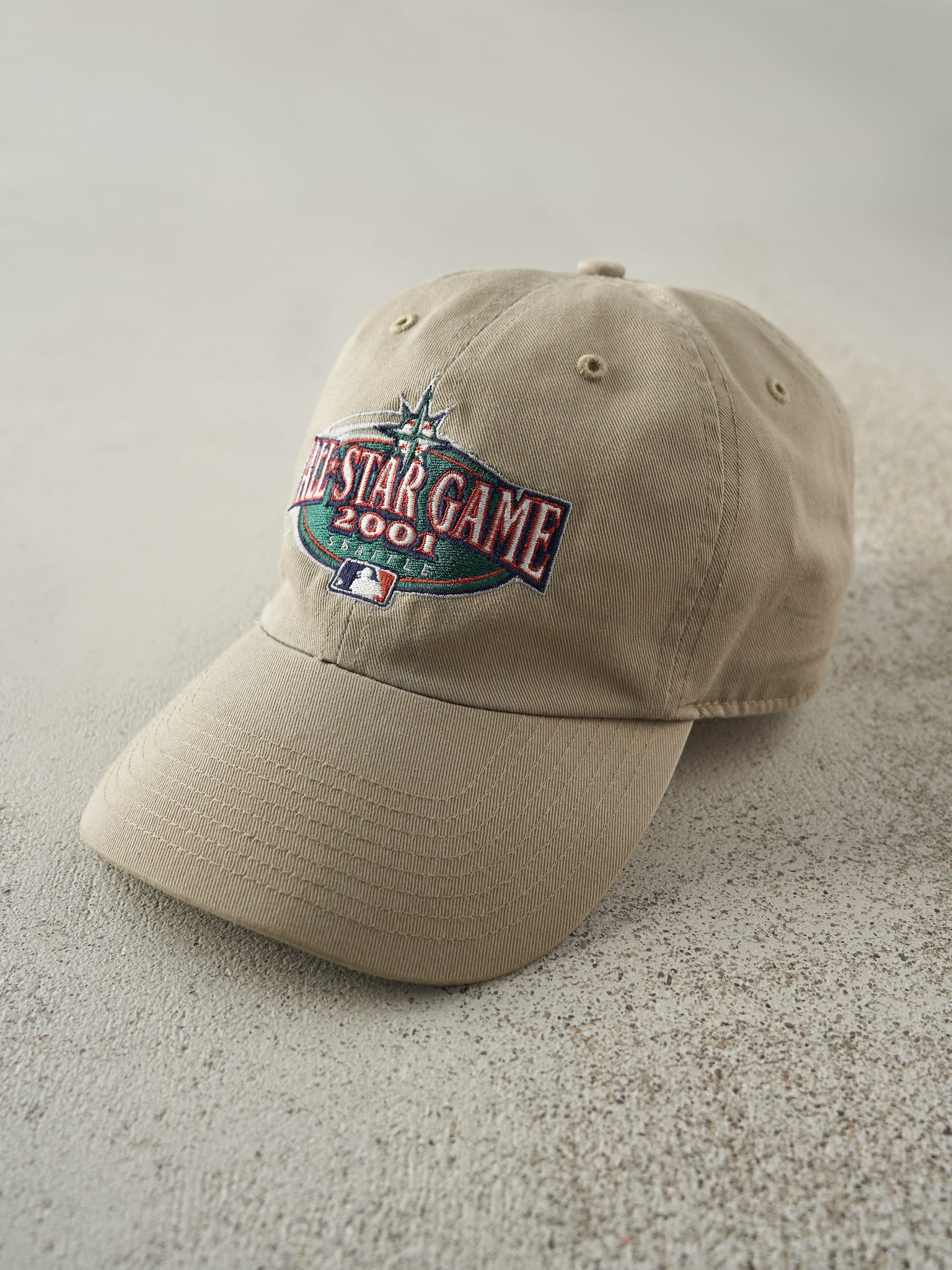 Vintage 01' Beige MLB All Star Game Strap Back Hat