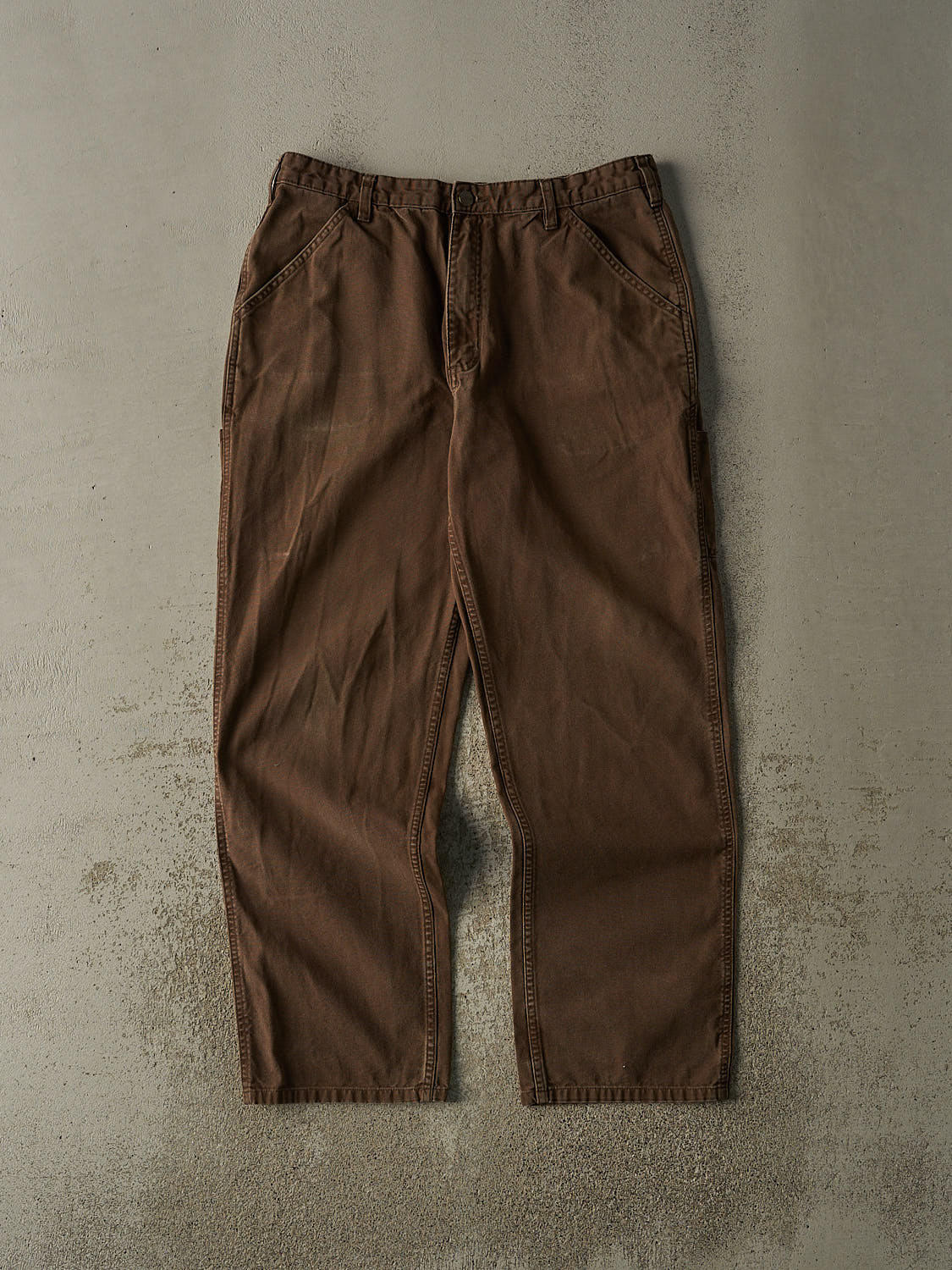 Vintage Y2K Faded Brown Carpenter Work Pants (34x31)