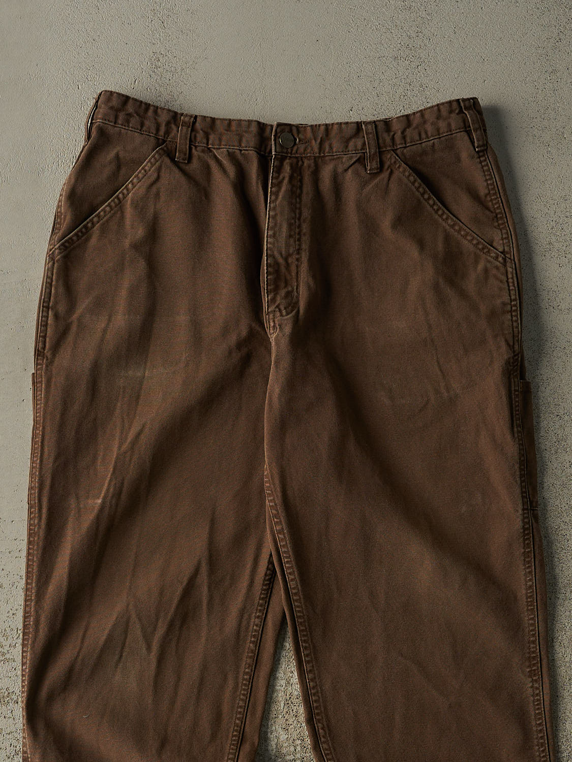 Vintage Y2K Faded Brown Carpenter Work Pants (34x31)