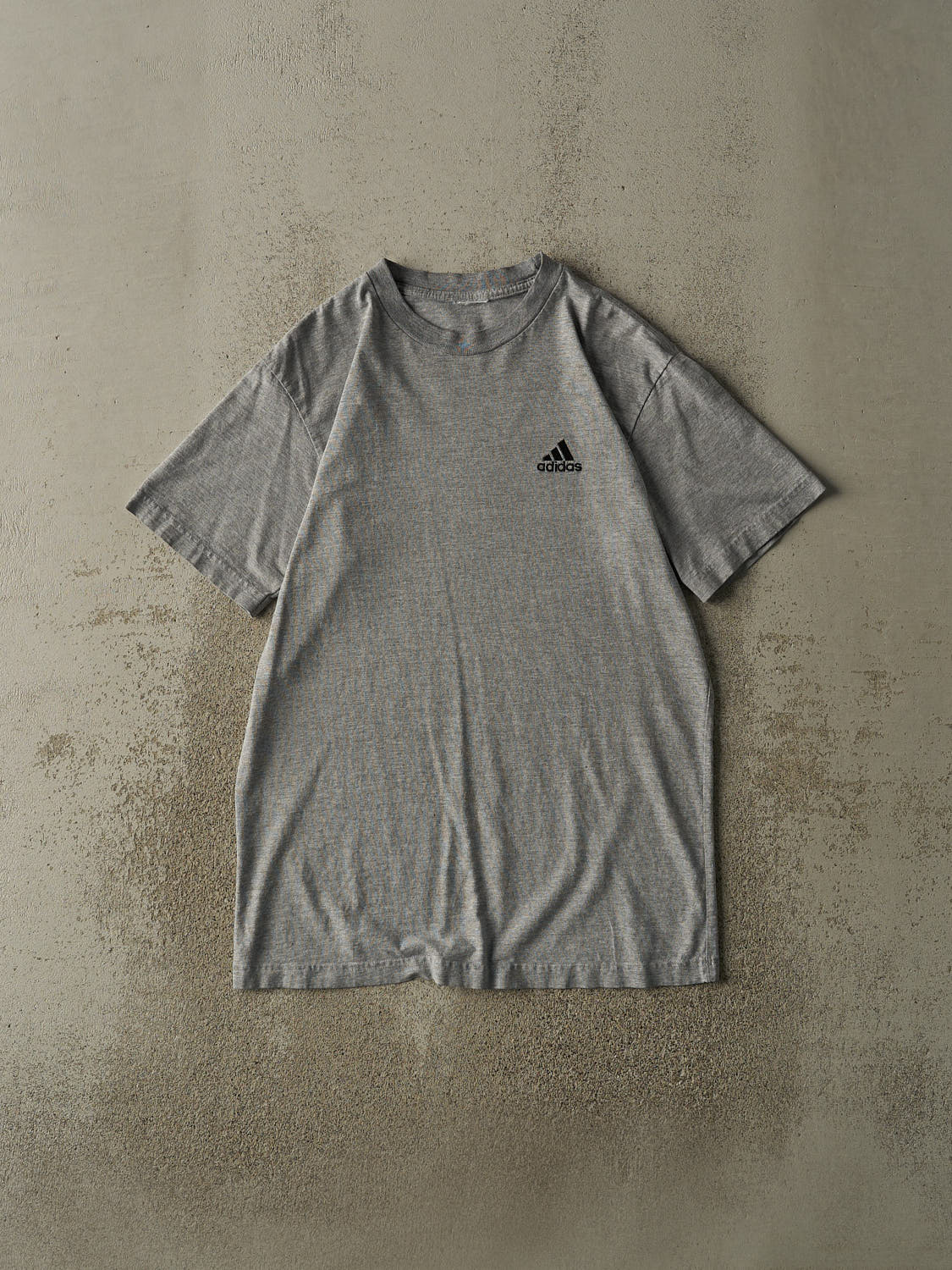 Vintage 90s Grey Adidas Embroidered Logo Tee (M/L)