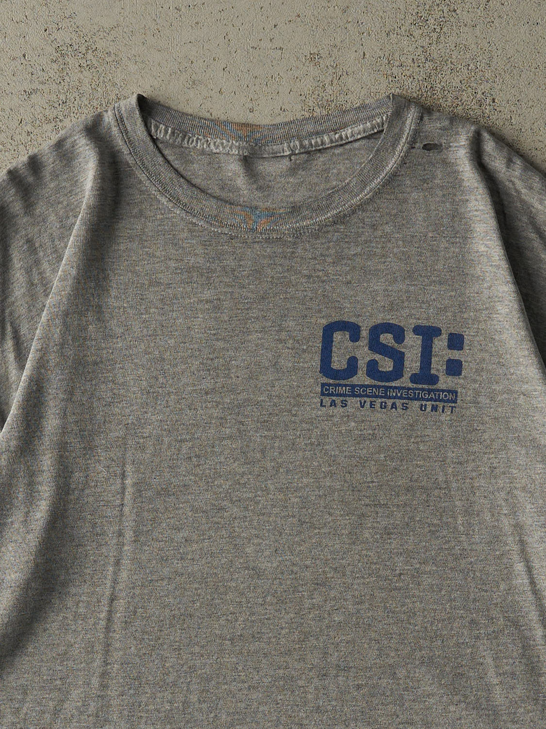 Vintage Y2K Grey CSI Las Vegas Tee (L/XL)