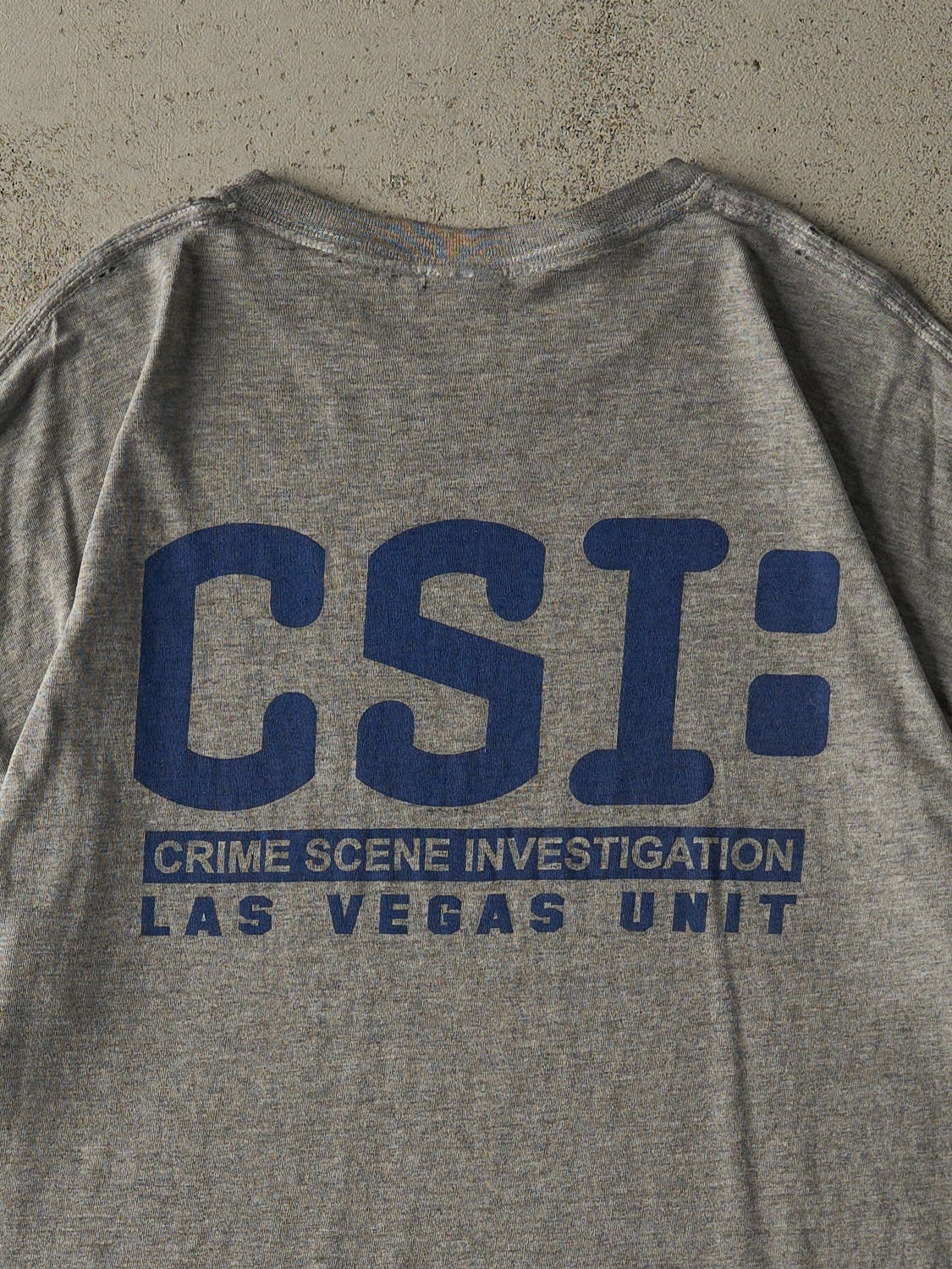 Vintage Y2K Grey CSI Las Vegas Tee (L/XL)