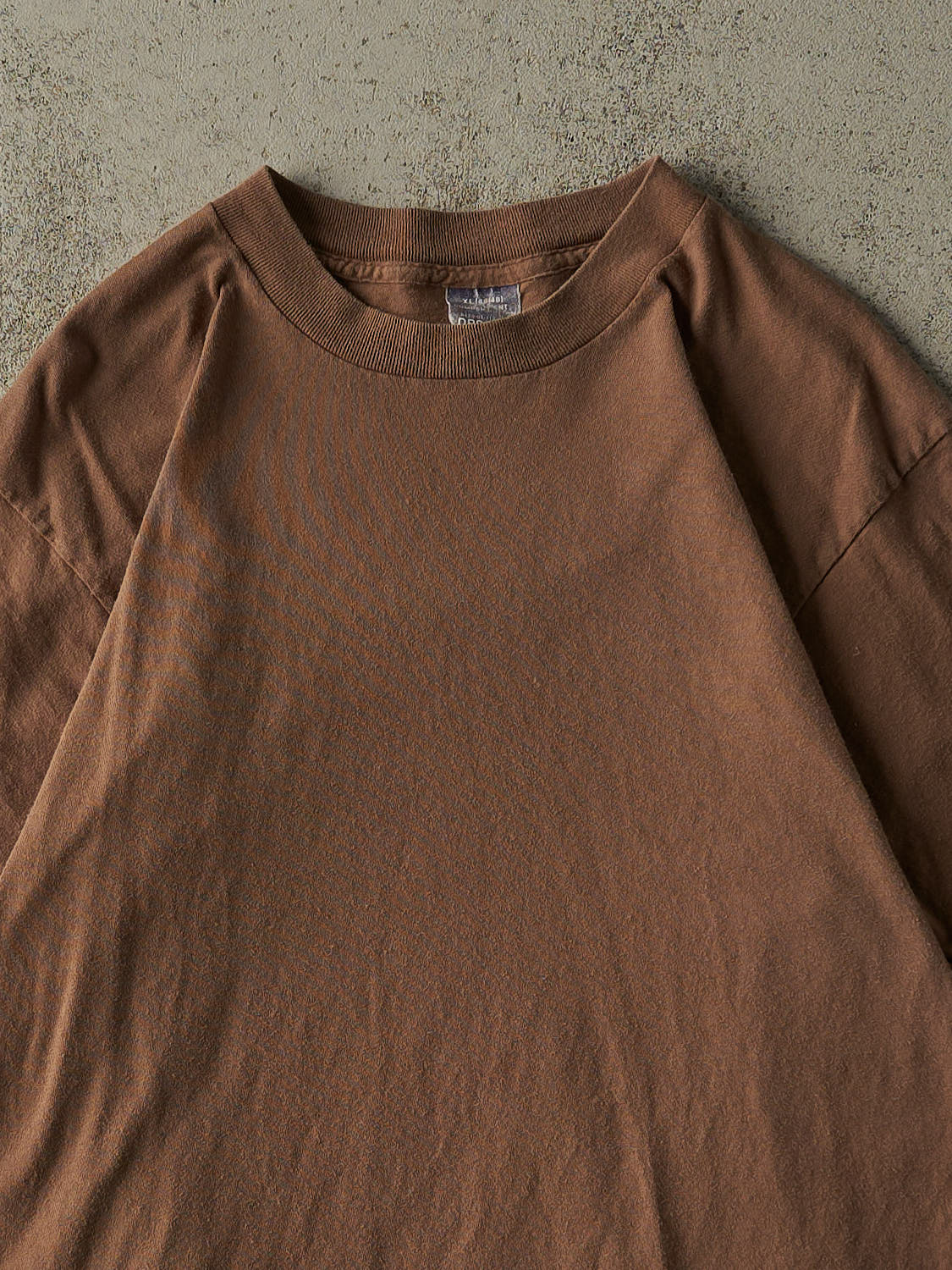 Vintage 90s Brown Blank Single Stitch Tee (S/M)