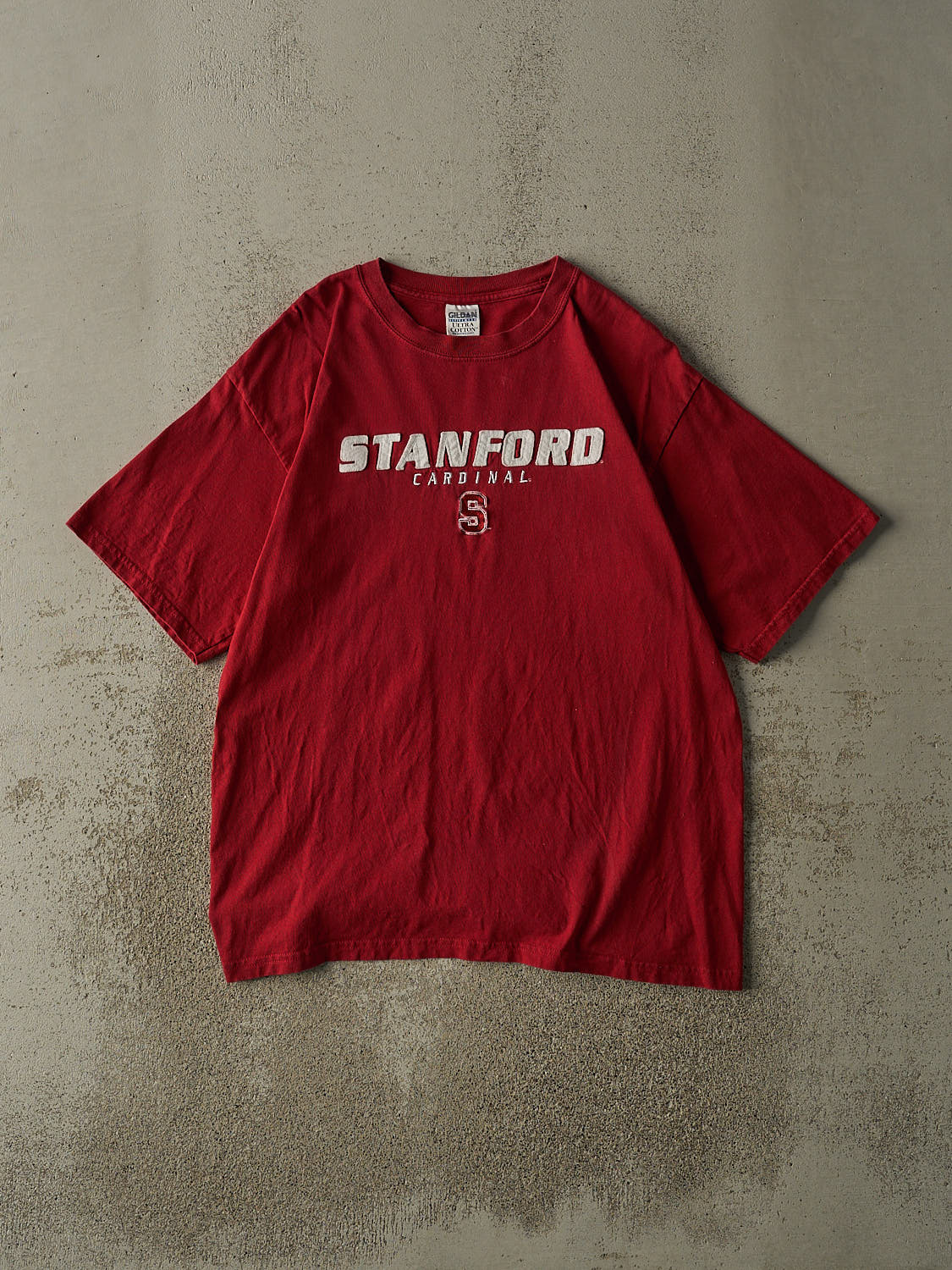Vintage Y2K Burgundy Stanford Cardinals Embroidered Tee (L/XL)