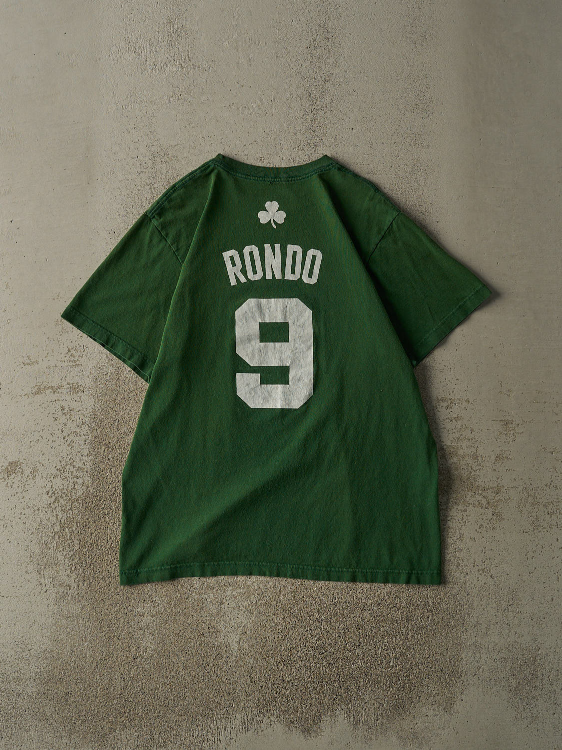 Vintage Y2K Green Adidas Boston Celtics #9 Rajon Rondo Tee (L)