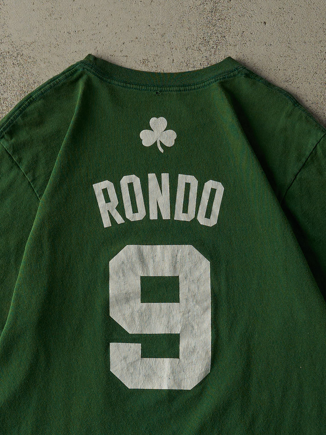Vintage Y2K Green Adidas Boston Celtics #9 Rajon Rondo Tee (L)