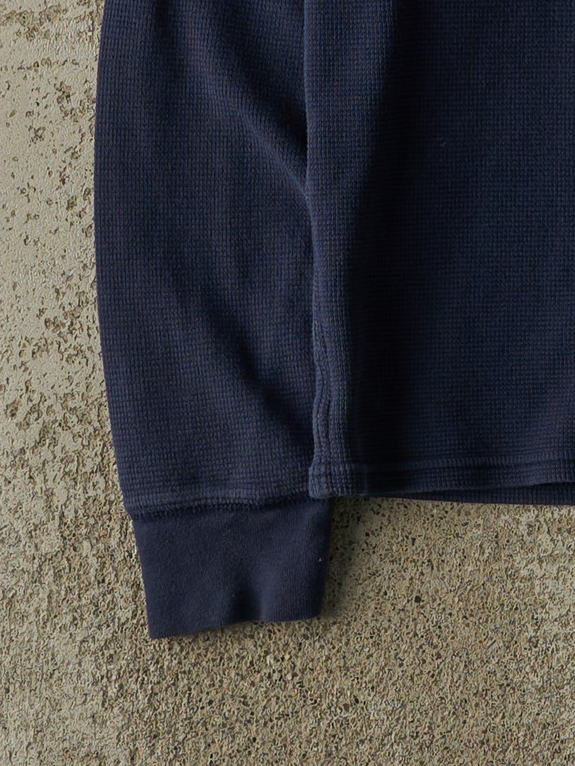 Vintage Y2K Navy Blue Polo Ralph Lauren Thermal Long Sleeve (S/M)