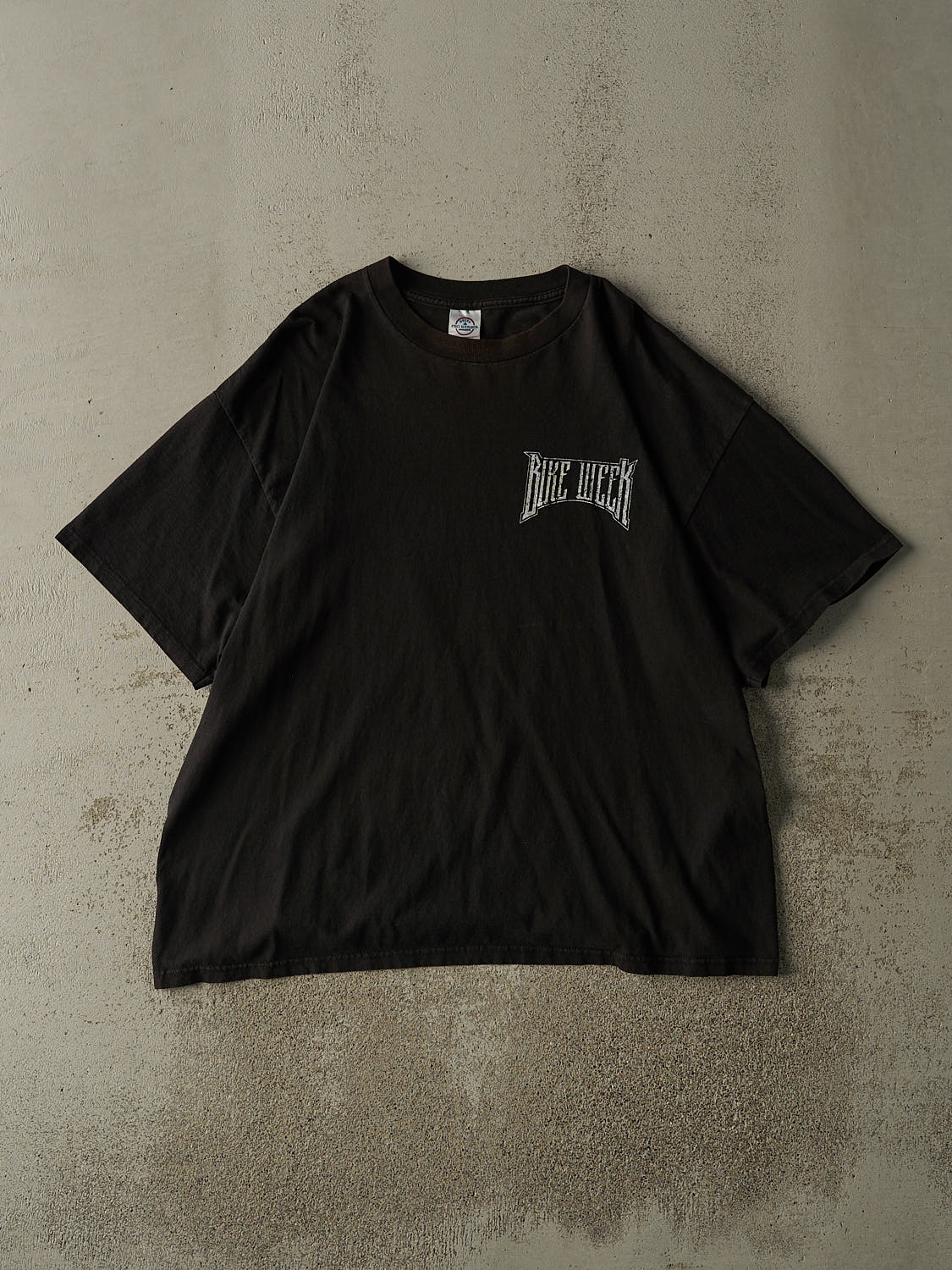 Vintage Y2K Faded Black MBNA Bike Week Tee (XL/XXL)