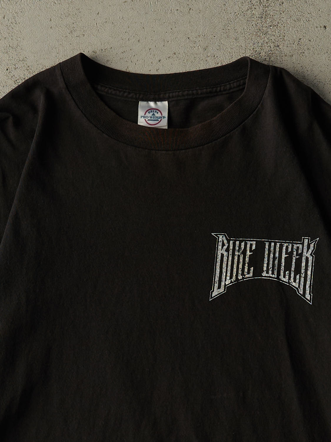 Vintage Y2K Faded Black MBNA Bike Week Tee (XL/XXL)