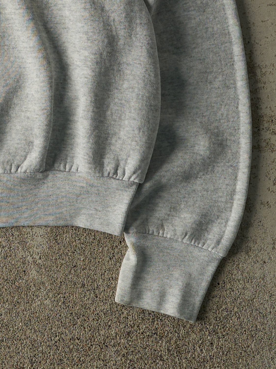 Vintage 80s Heather Grey Blank Boxy Crewneck (S/M)