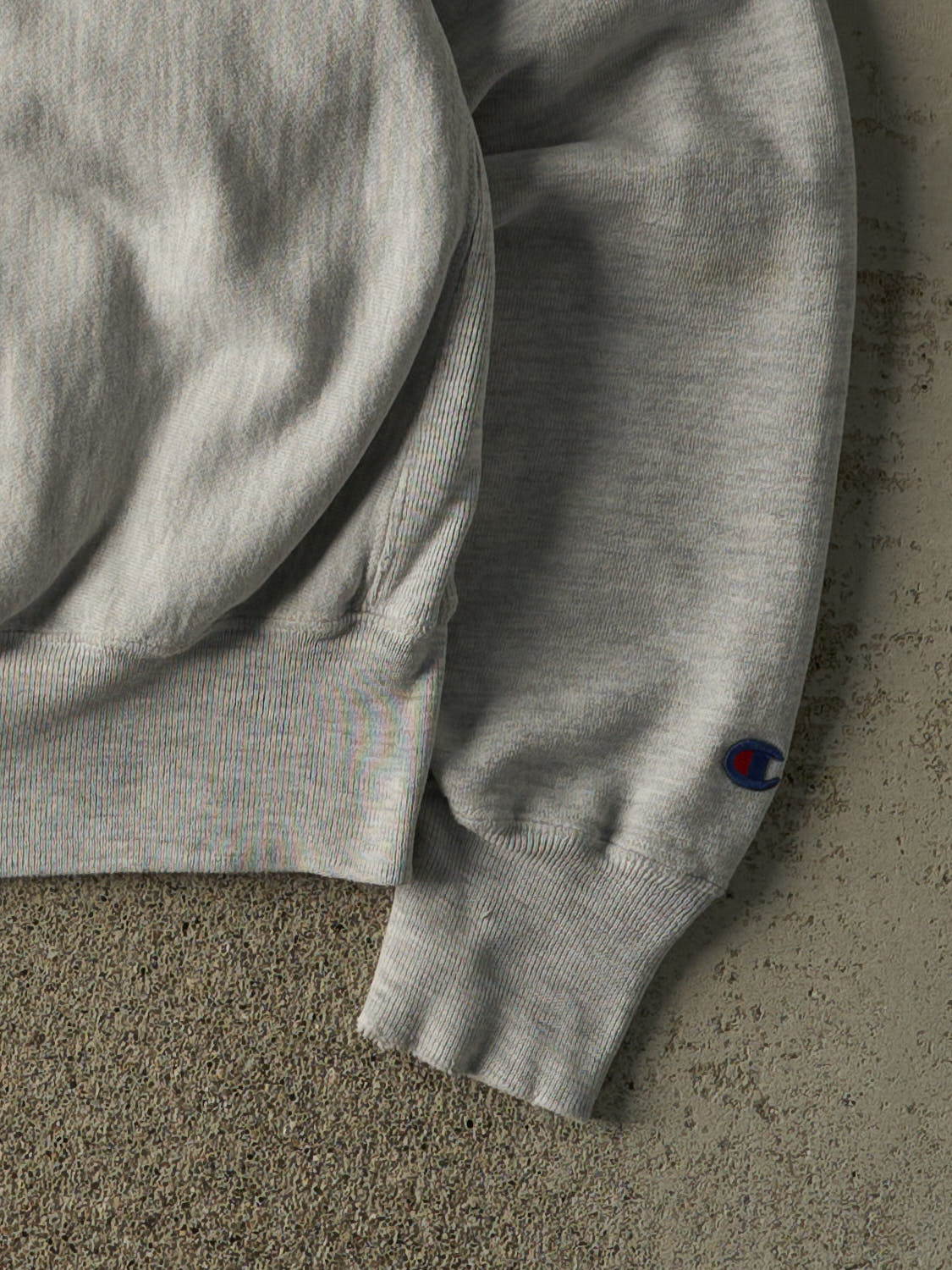Vintage 90s Heather Grey Boston College Champion Boxy Crewneck (L)