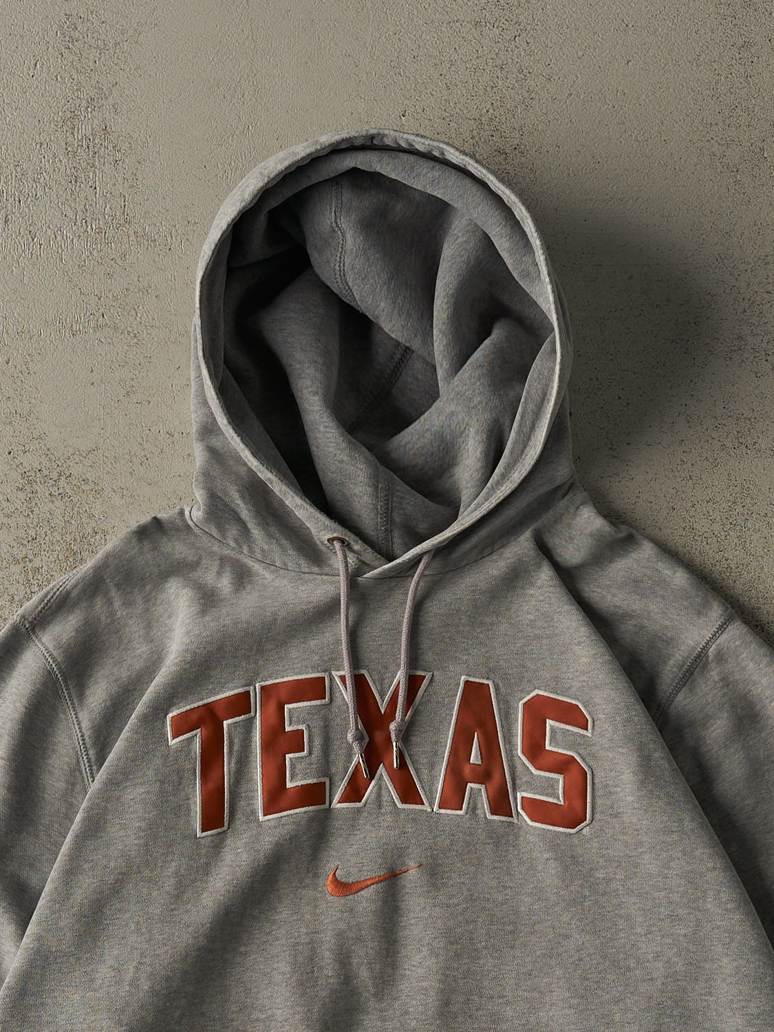 Vintage Y2K Grey University of Texas Nike Middle Swoosh Boxy Hoodie (XL)