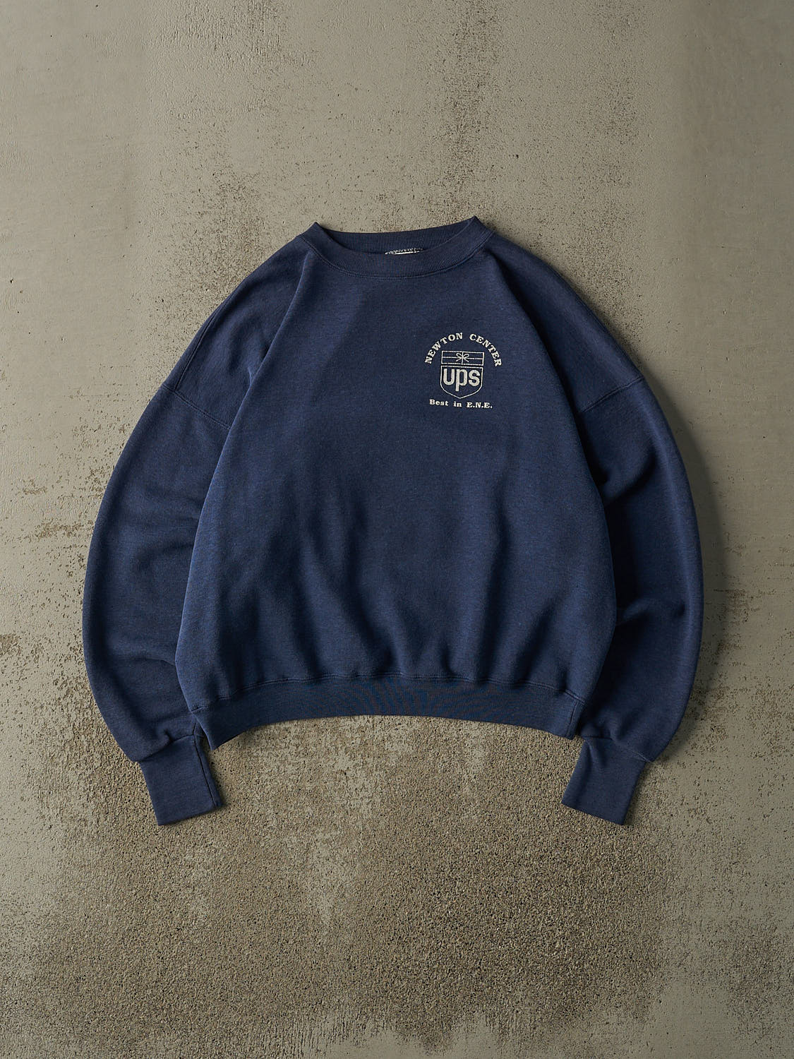 Vintage 80s Navy Blue UPS Boxy Crewneck (M)