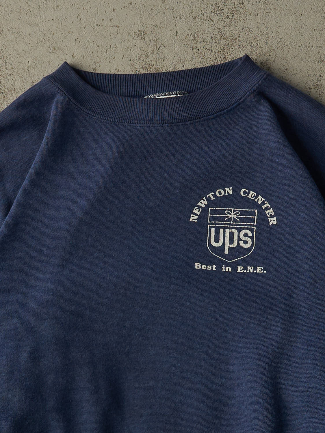 Vintage 80s Navy Blue UPS Boxy Crewneck (M)