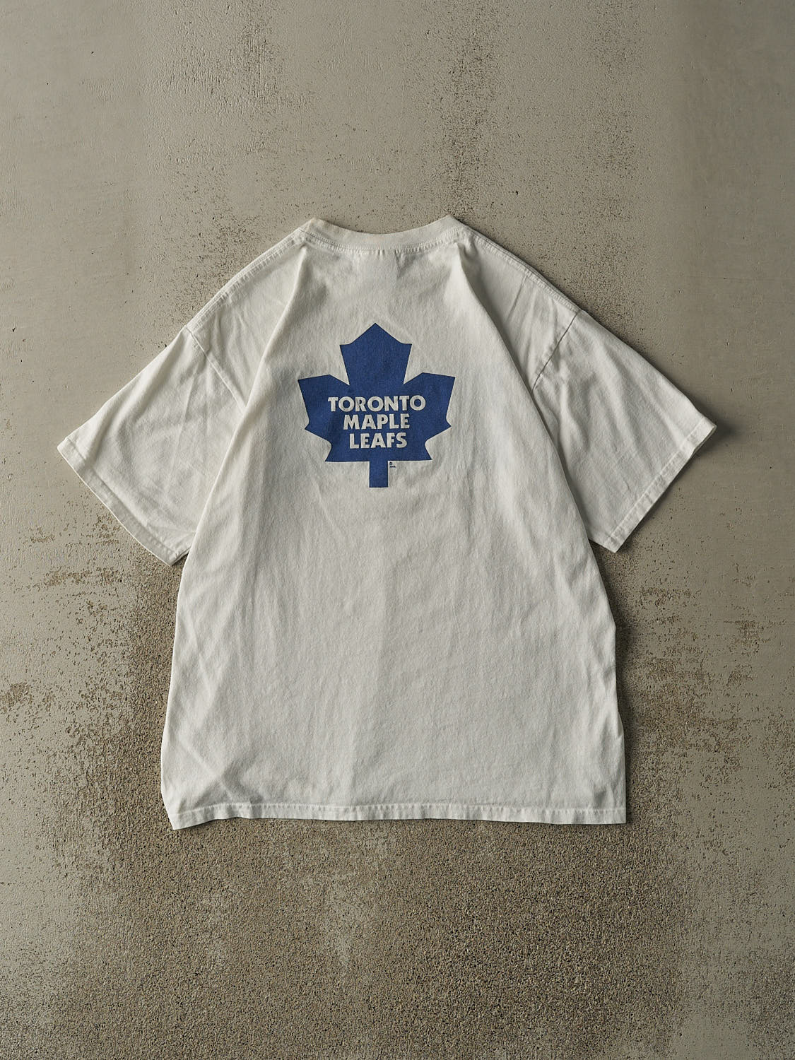Vintage 90s White Toronto Maple Leafs Nike Swoosh Tee (M/L)