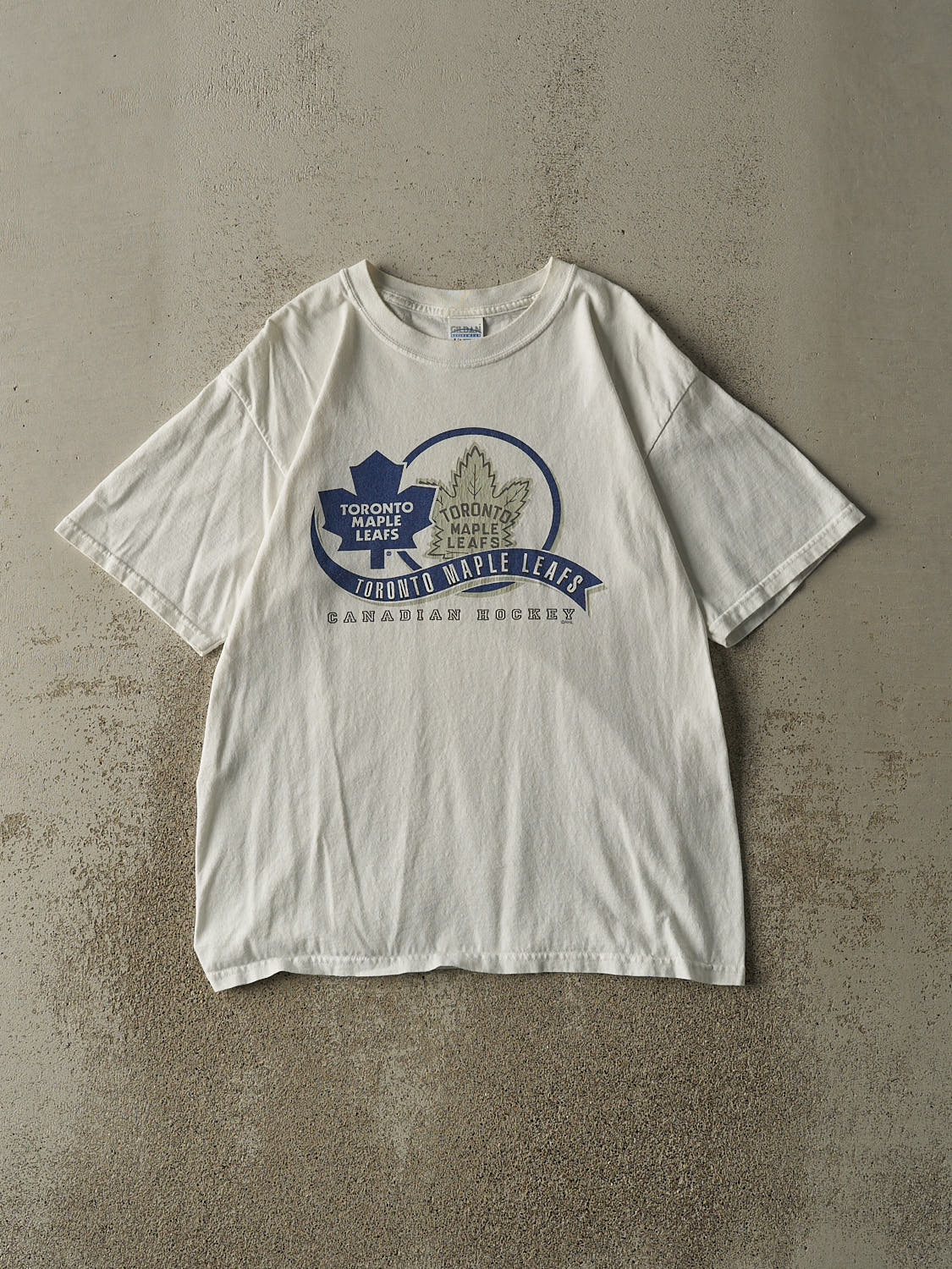 Vintage Y2K White Toronto Maple Leafs Tee (L)