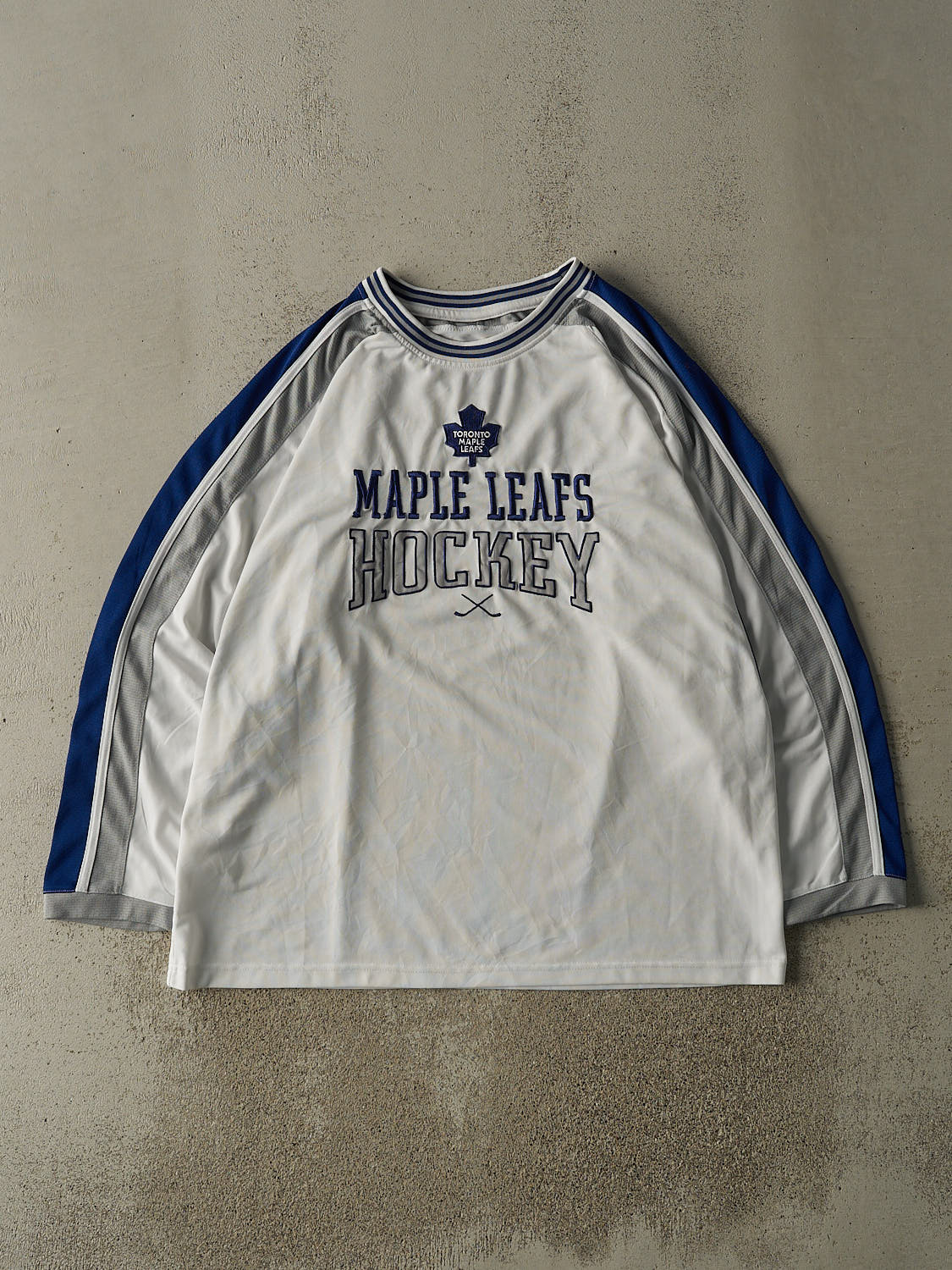 Vintage 90s White Toronto Maple Leafs Embroidered Jersey (XL/XXL)