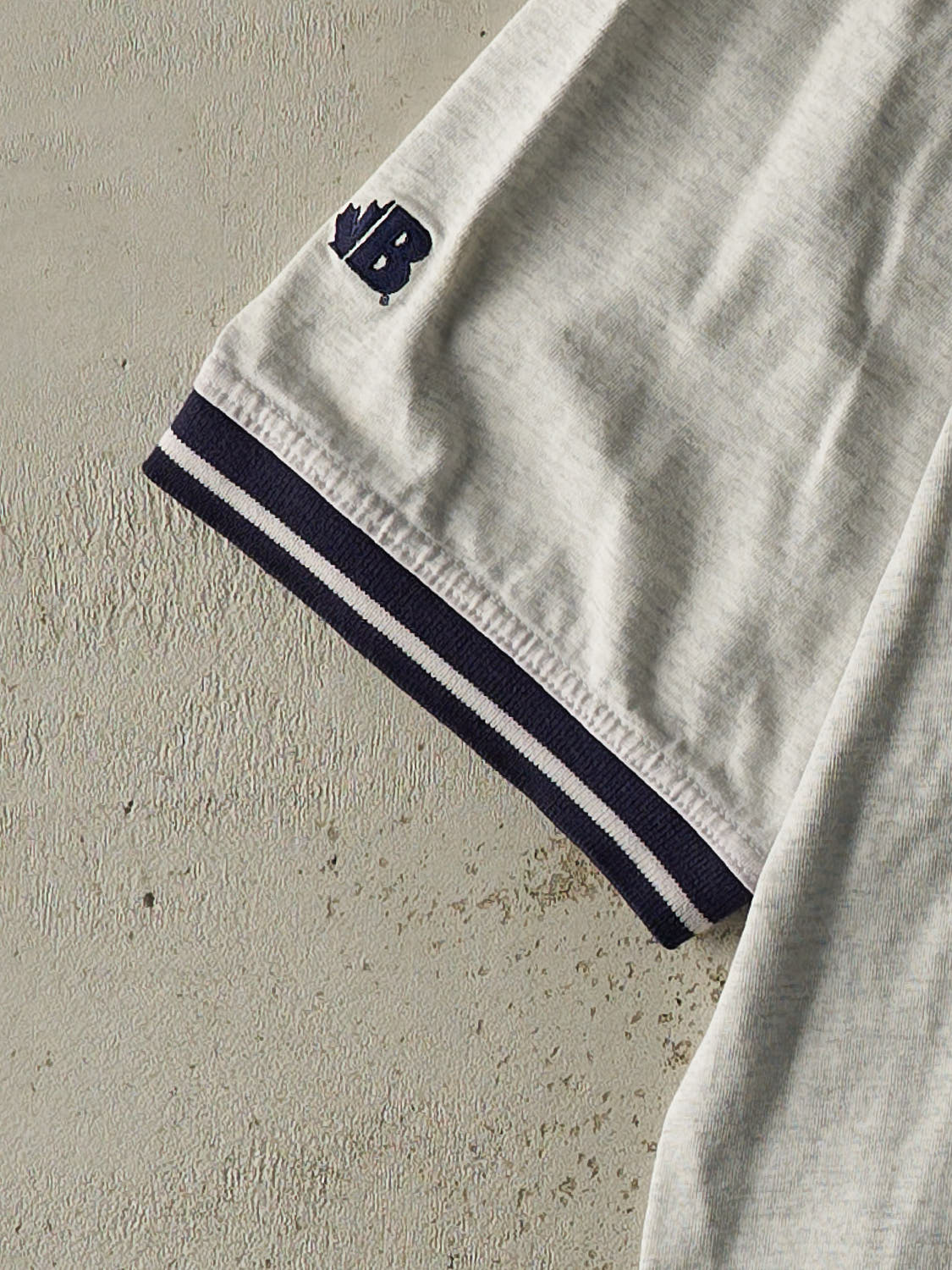 Vintage 90s Heather Grey Toronto Maple Leafs Quarter Button Tee (XXL)