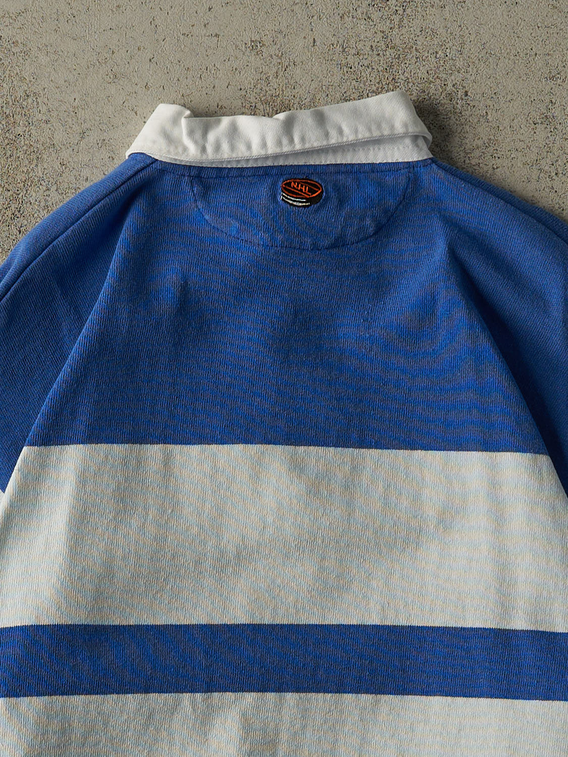 Vintage 90s White & Blue Toronto Maple Leafs Rugby Style Shirt (XL)