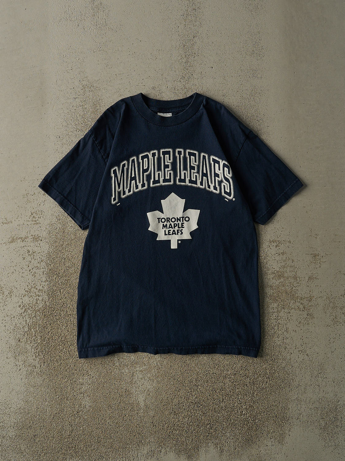 Vintage 90s Navy Blue Toronto Maple Leafs Tee (M/L)