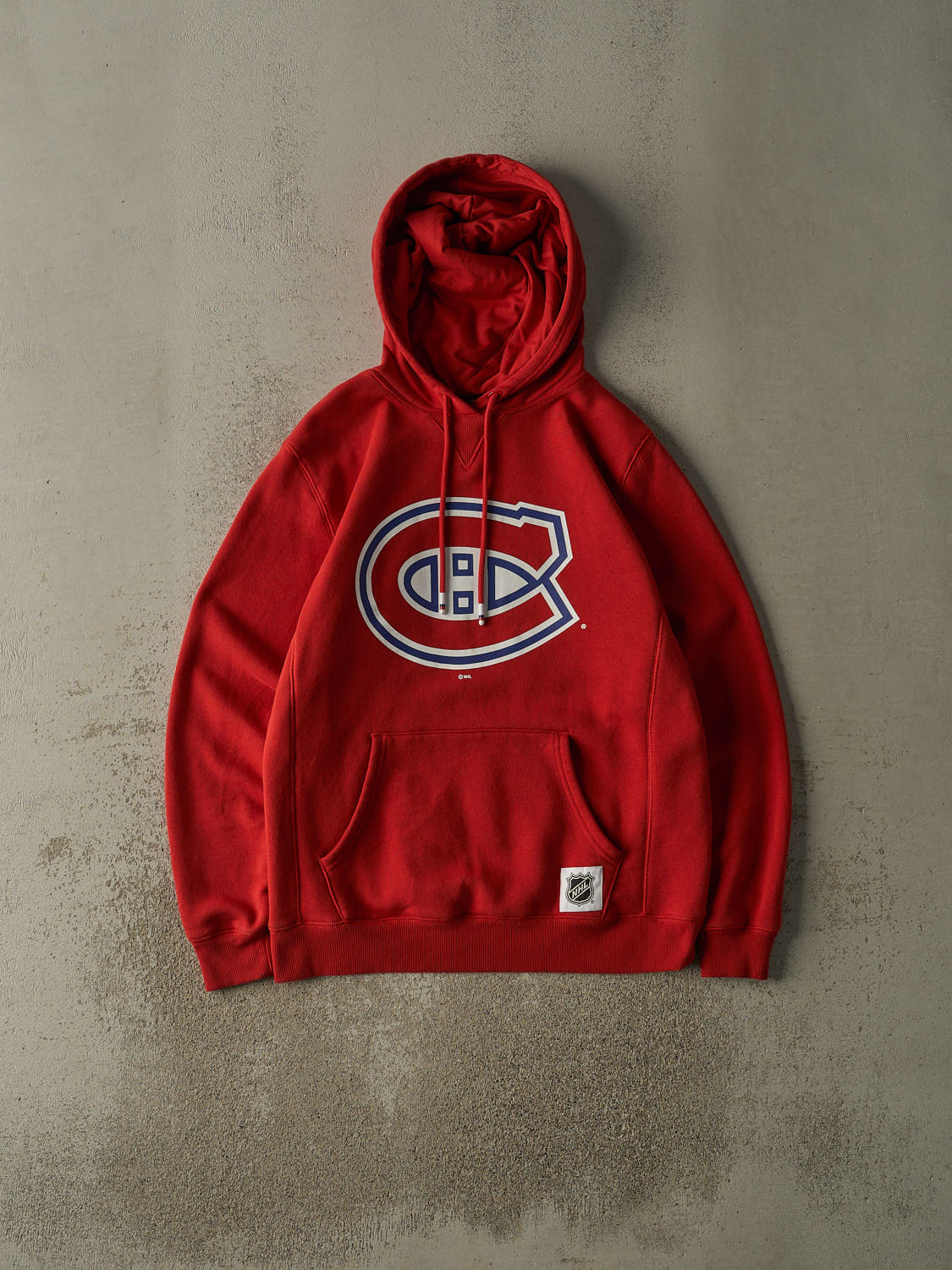 Vintage Y2K Red Montreal Canadiens Hoodie (L)