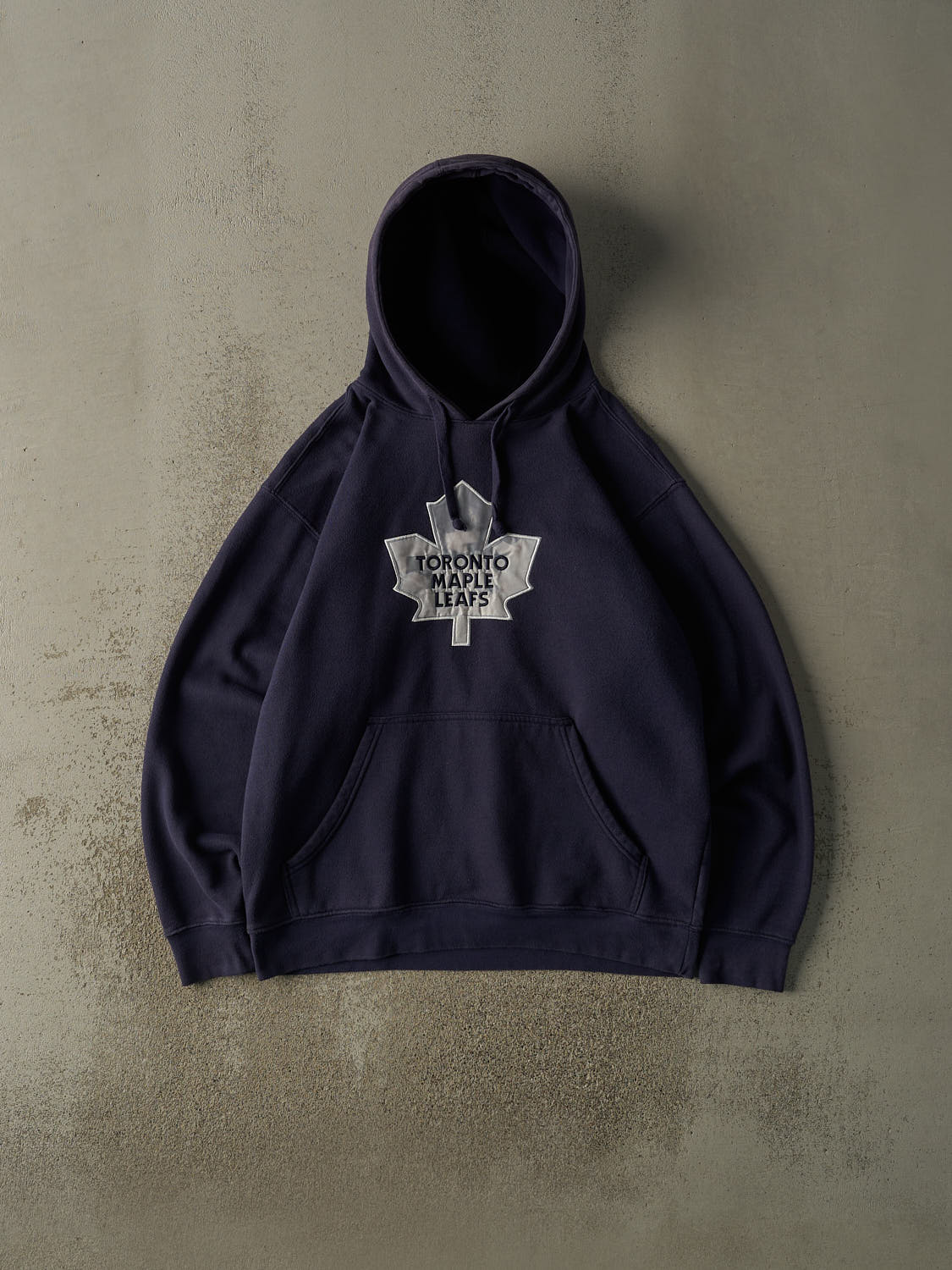 Vintage Y2K Navy Blue Toronto Maple Leafs Embroidered Hoodie (XL/XXL)