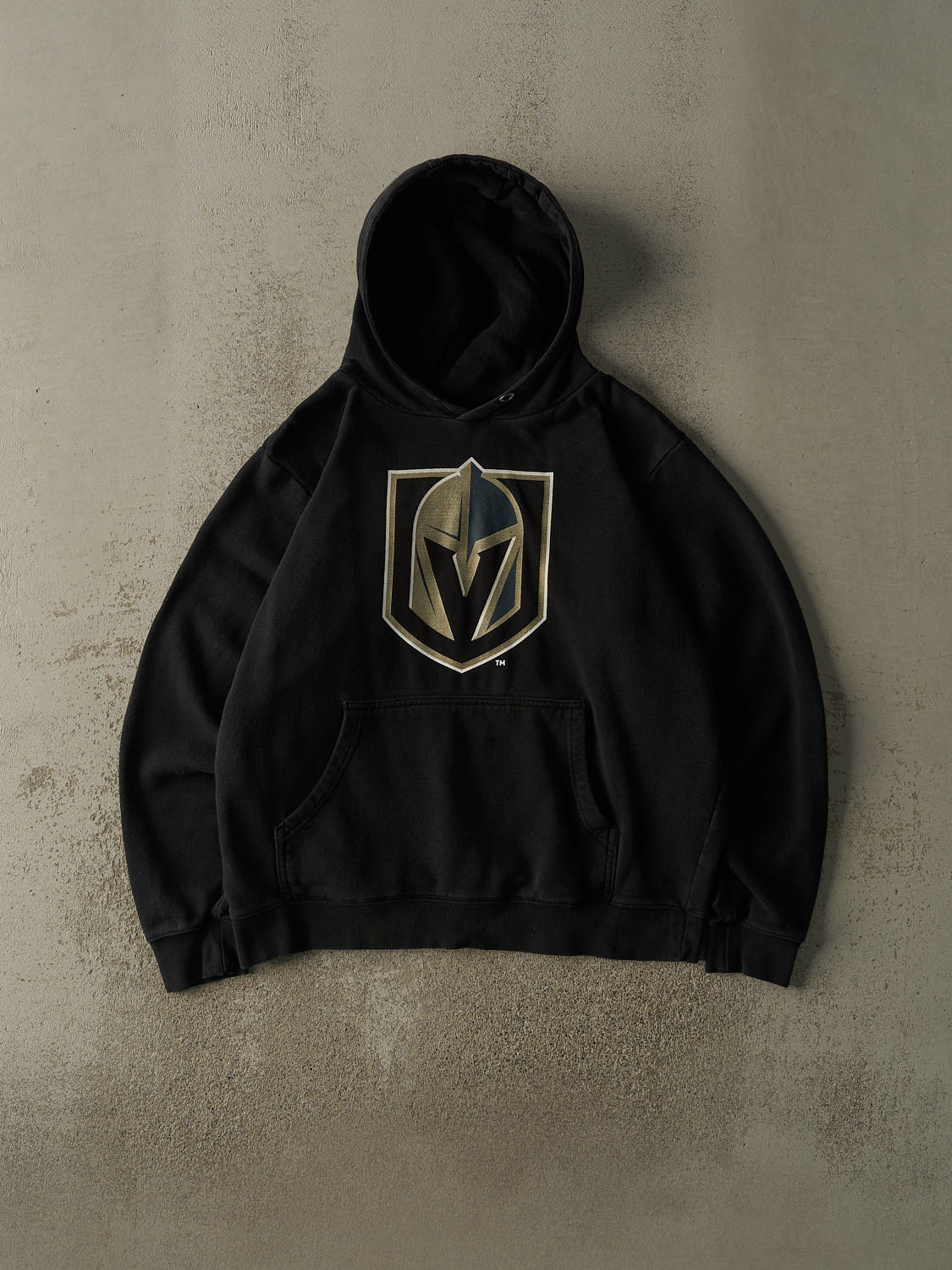 Vintage Y2K Faded Black Las Vegas Golden Knights Hoodie (L/XL)