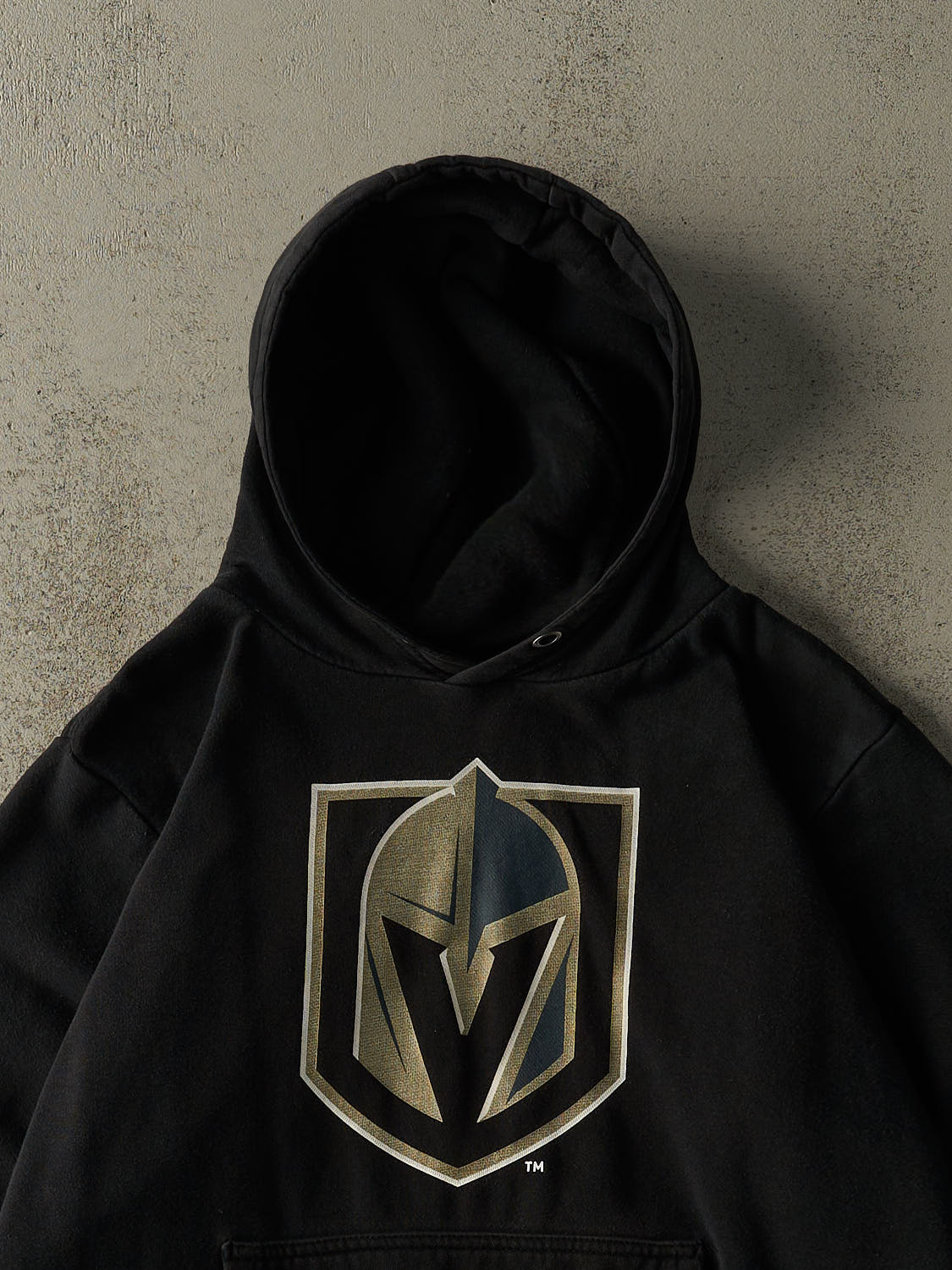 Vintage Y2K Faded Black Las Vegas Golden Knights Hoodie (L/XL)