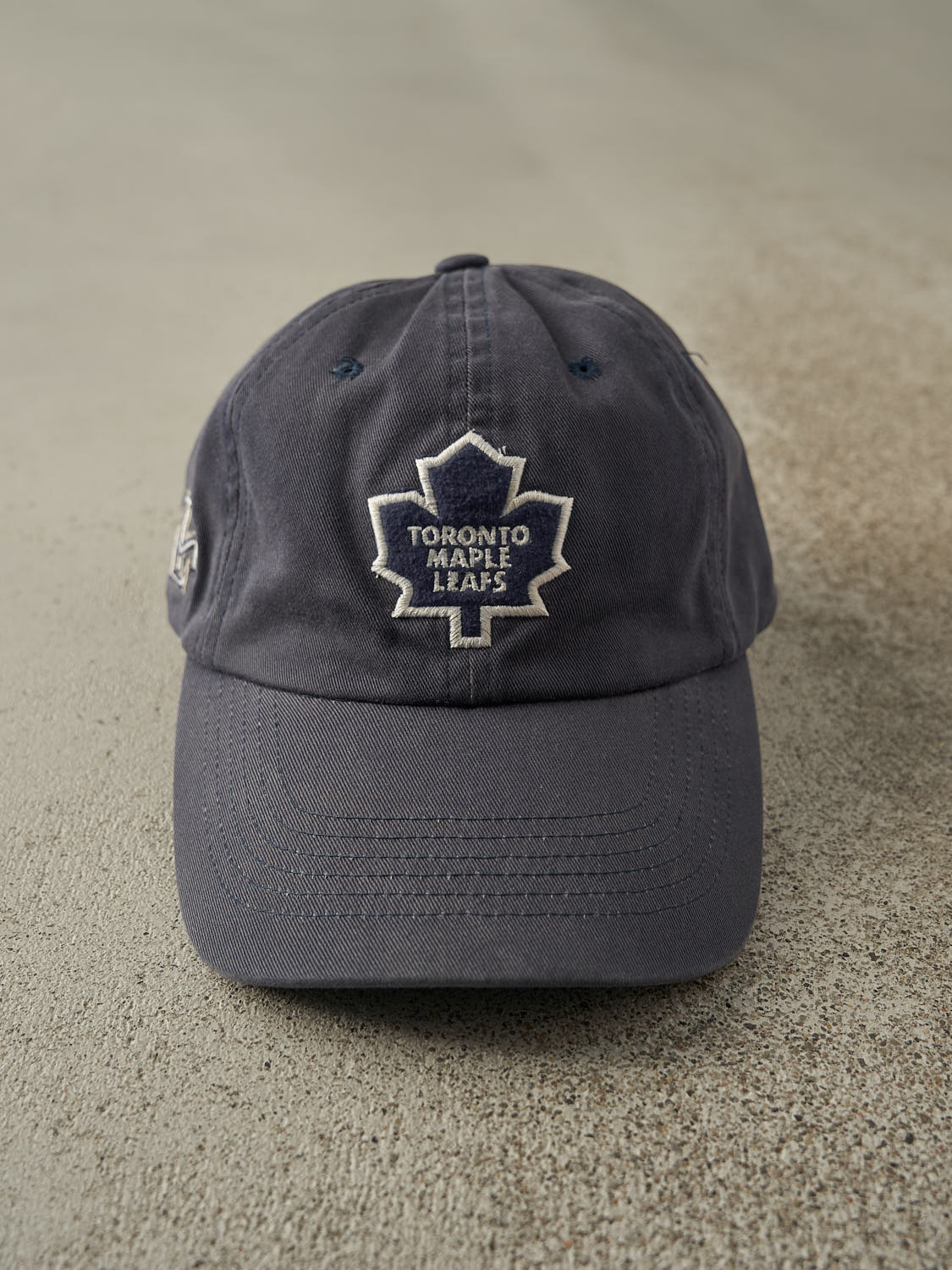 Vintage Y2K Sun Faded Navy Toronto Maple Leafs Strapback