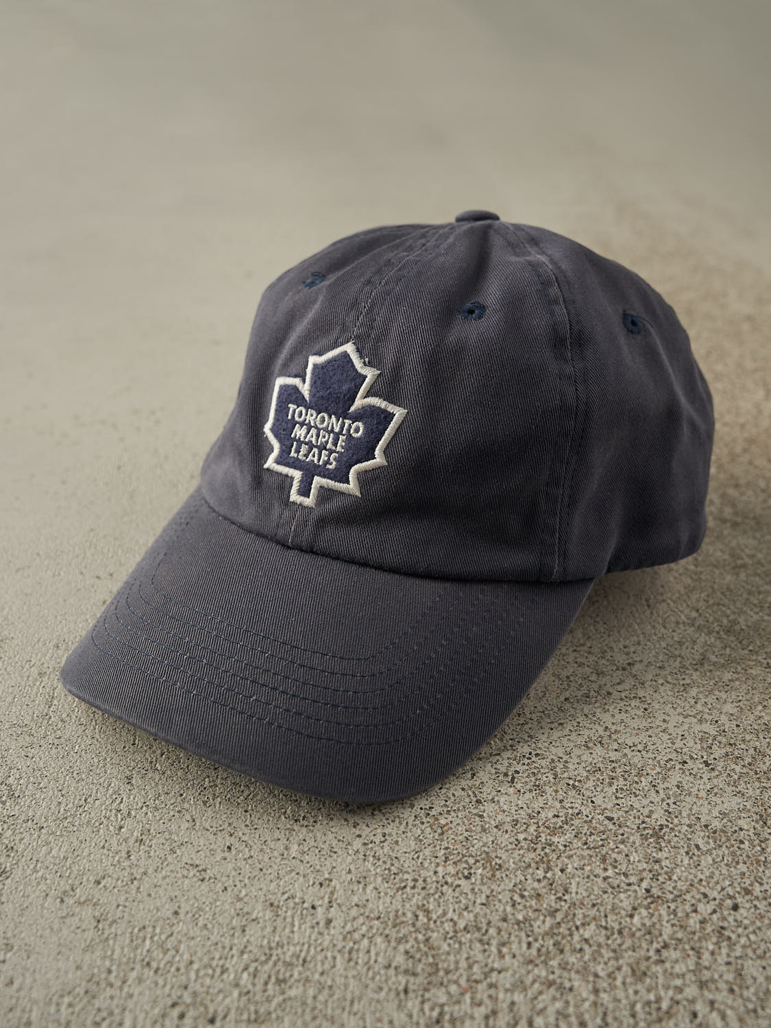 Vintage Y2K Sun Faded Navy Toronto Maple Leafs Strapback