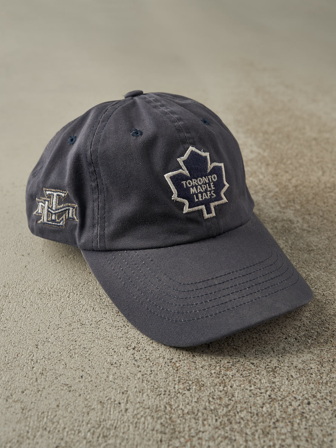 Vintage Y2K Sun Faded Navy Toronto Maple Leafs Strapback