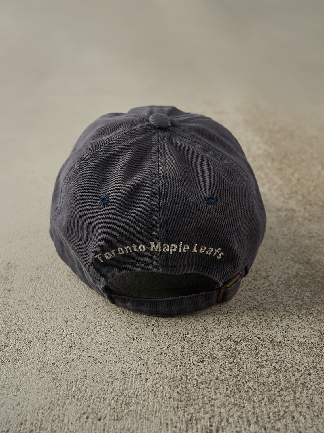 Vintage Y2K Sun Faded Navy Toronto Maple Leafs Strapback