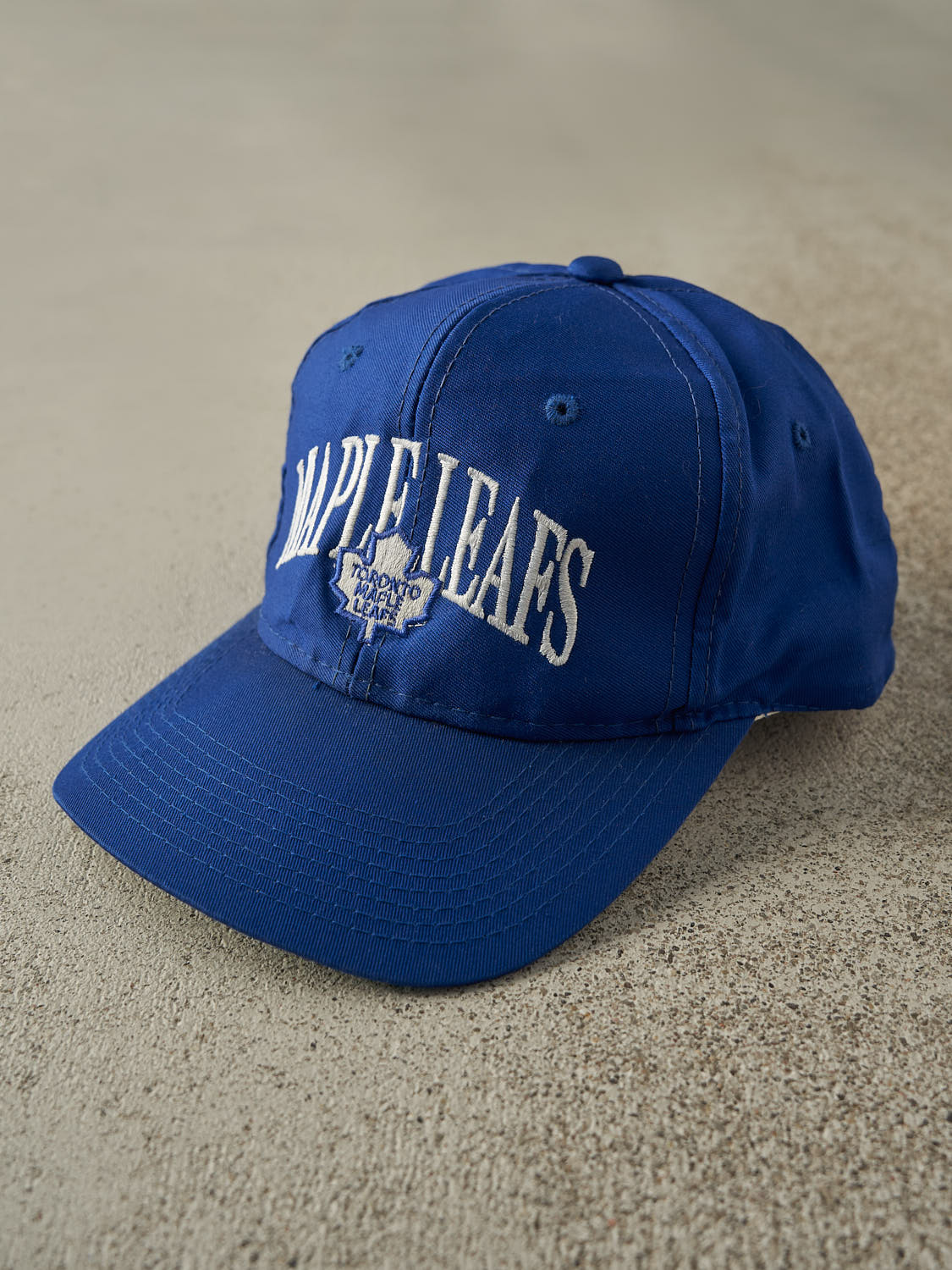 Vintage 90s Blue Toronto Maple Leafs Embroidered Snapback