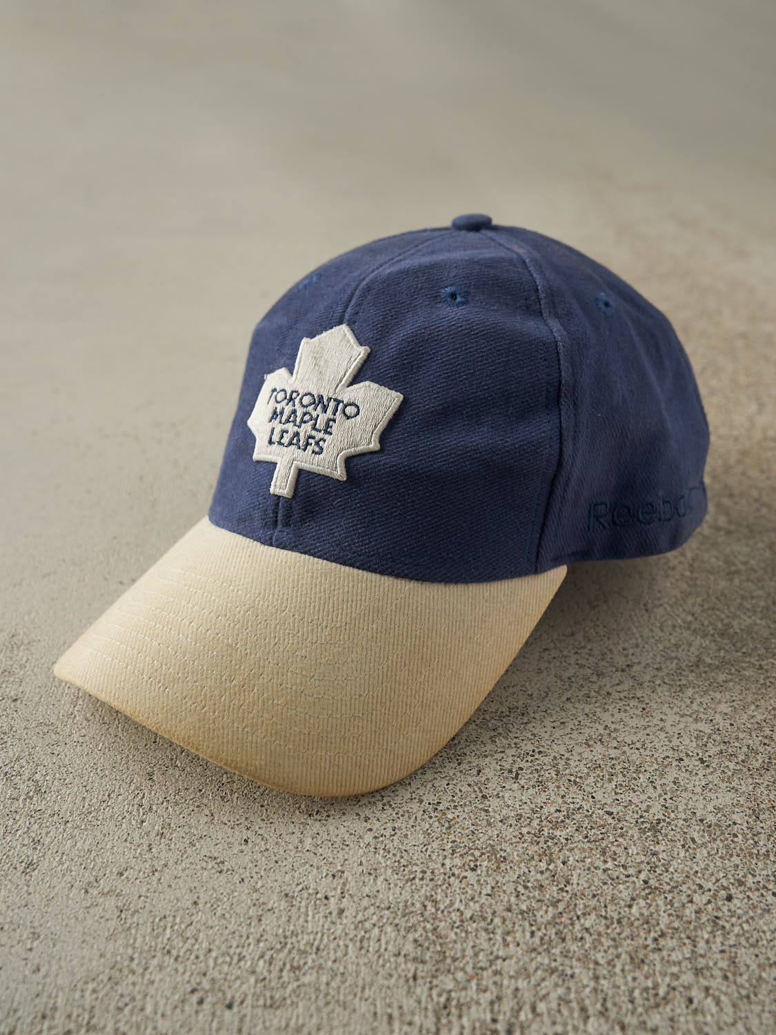 Vintage Y2K Blue & White Toronto Maple Leafs Embroidered Velcro Hat