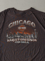 Y2K Charcoal Grey Chicago Harley Davidson Tee (XXL)