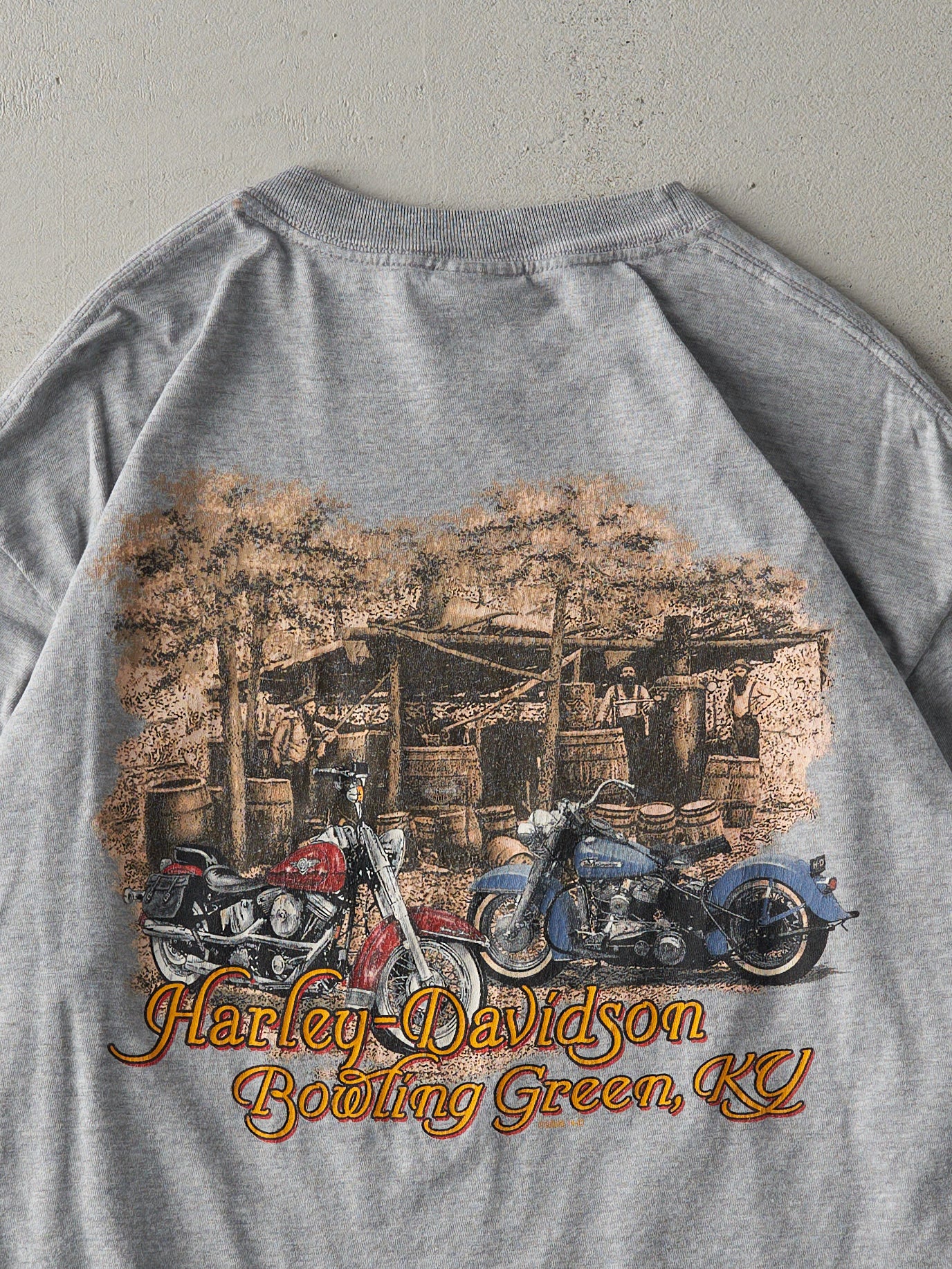 Vintage 05' Grey Bowling Green Kentucky Harley Davidson Long Sleeve (M)