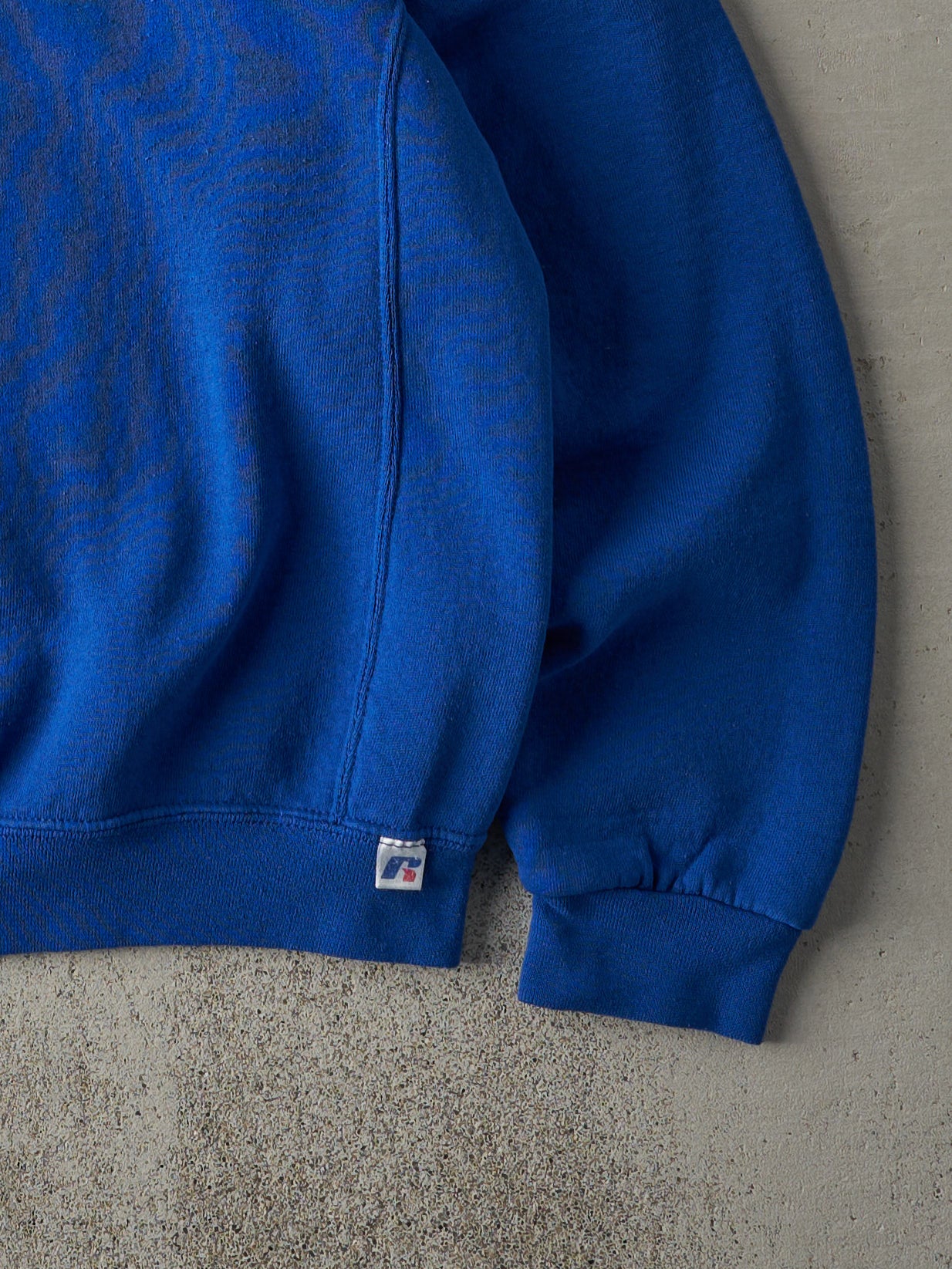 Vintage Y2K Cobalt Blue Russell Athletics Blank Crewneck (M)