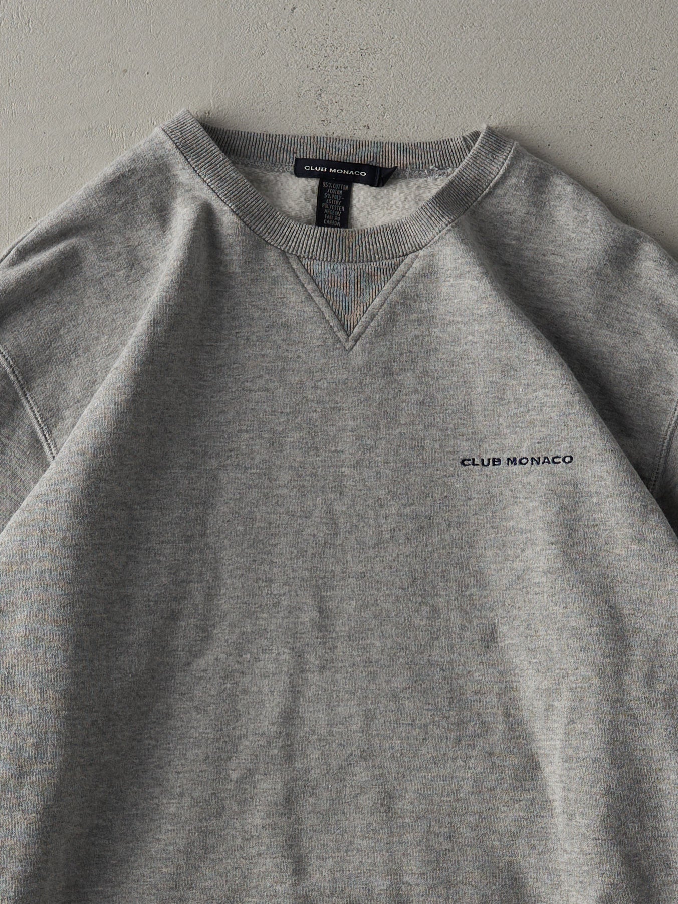 Vintage 90's Club Monaco Embroidered Logo Crewneck (M)