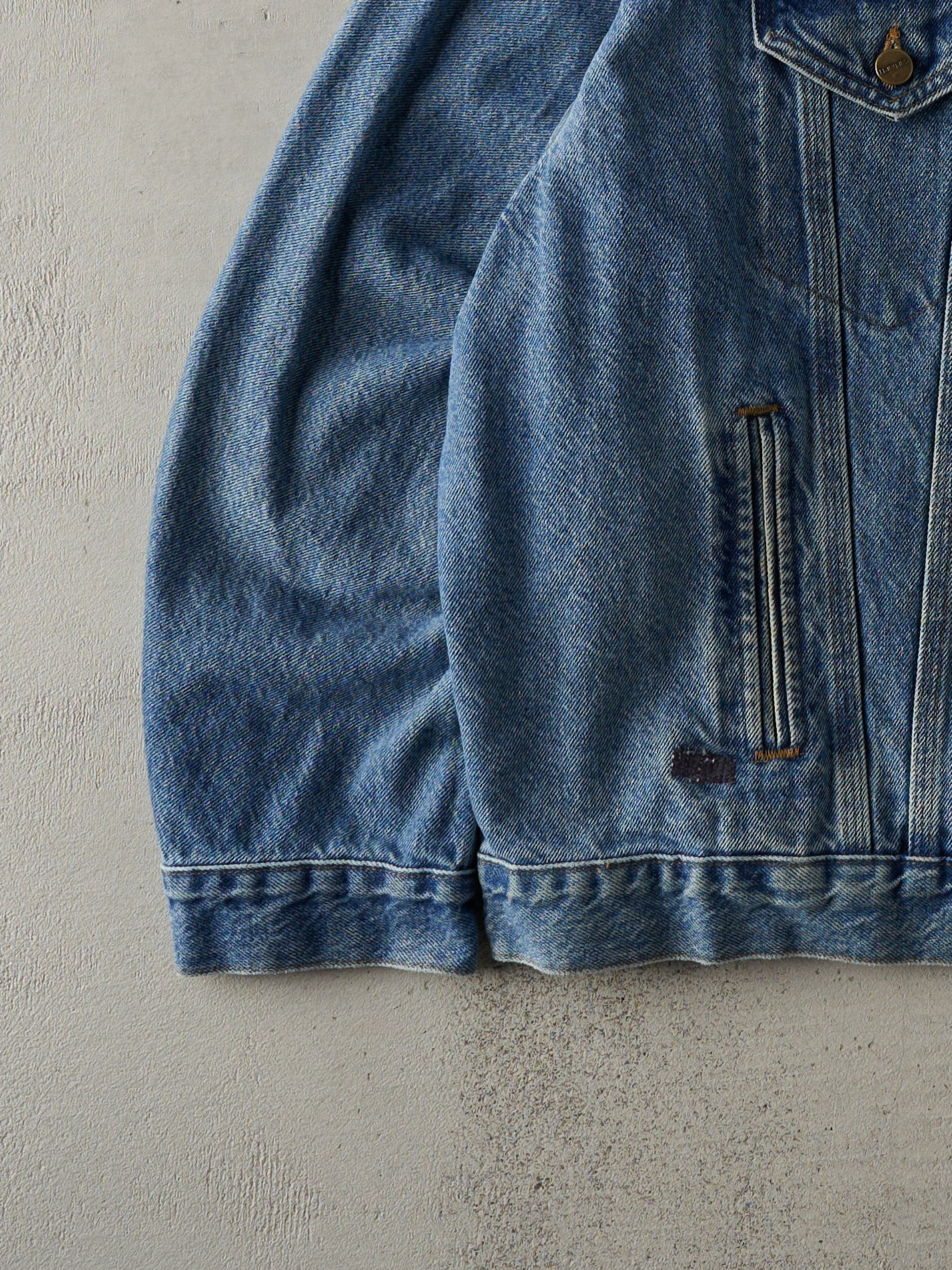 Vintage 90s Light Wash Carhartt Denim Jacket (XXL)