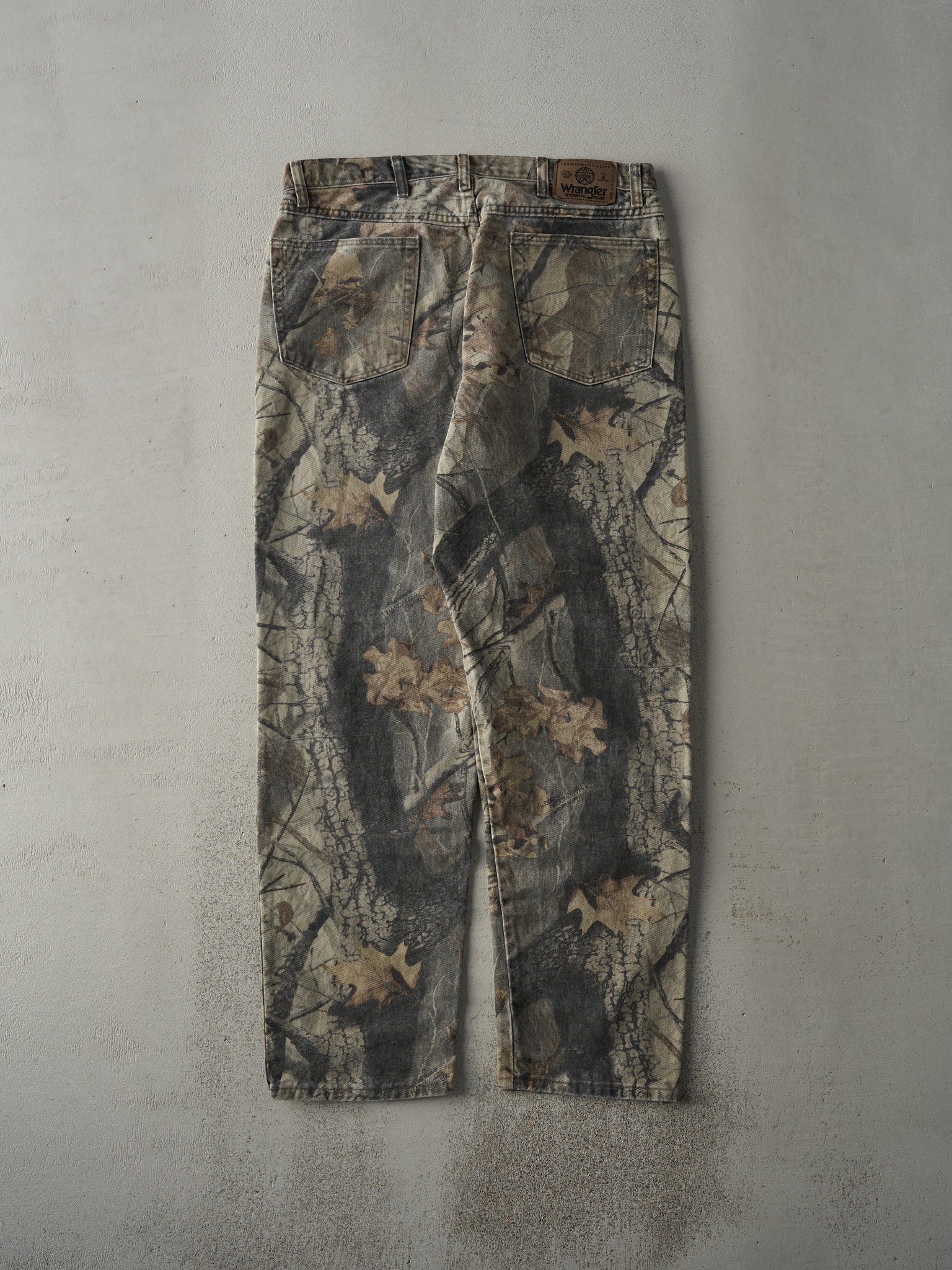 Vintage 90s Camo Wrangler x Realtree Double Knee Pants (34x30.5)