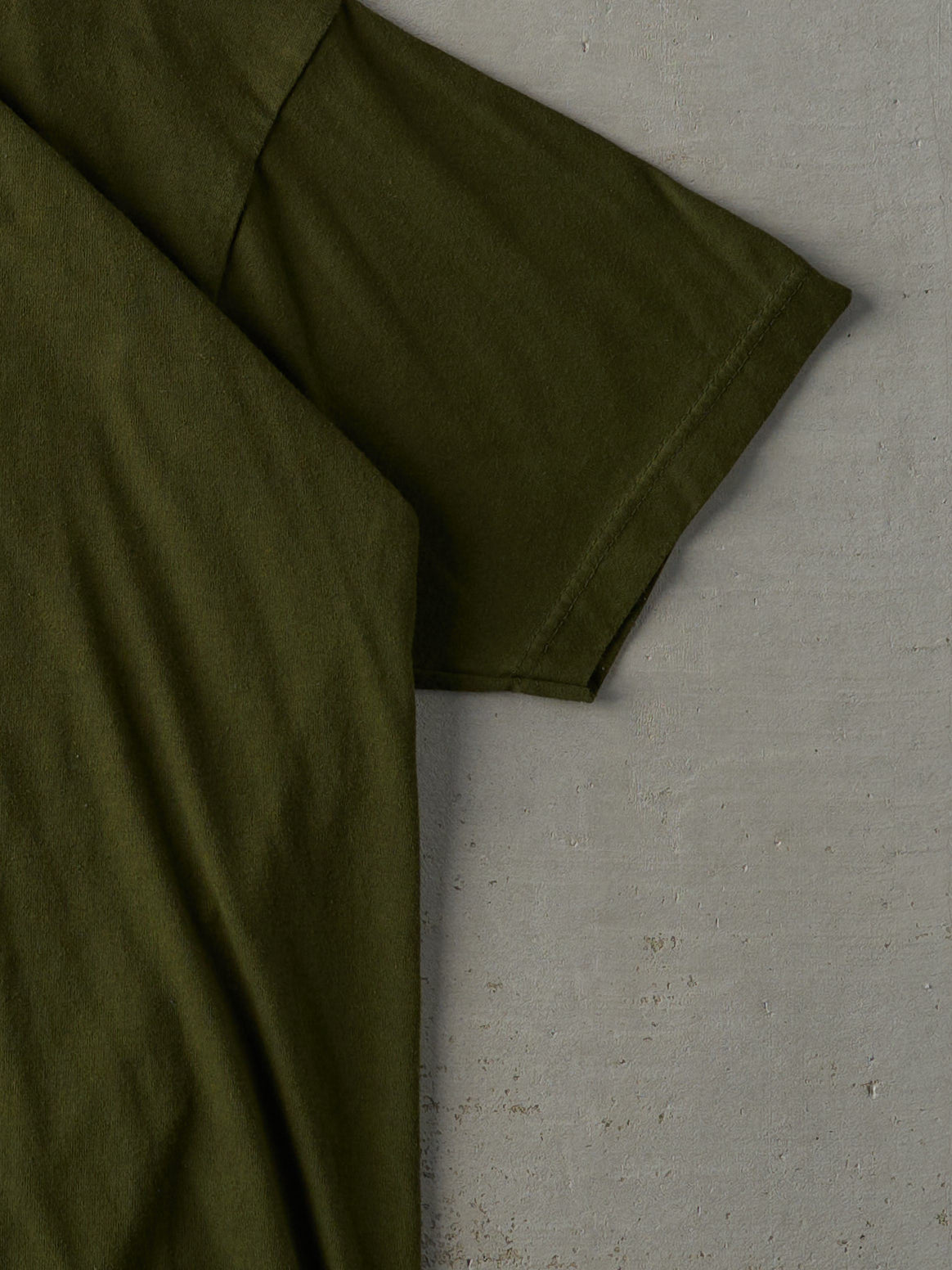 Vintage 90s Army Green Blank Tee (M/L)