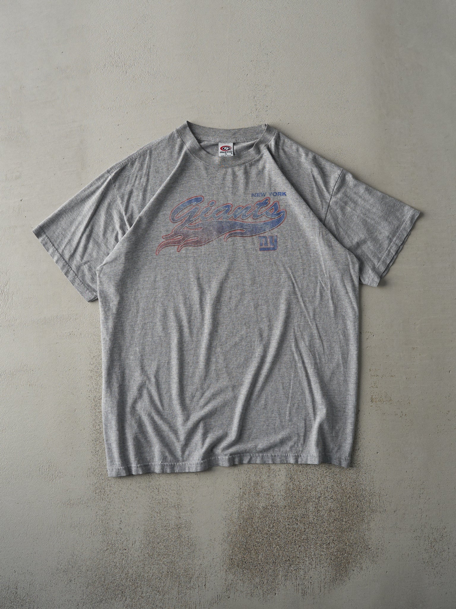 Vintage 90s Grey Faded New York Giants Tee (L)