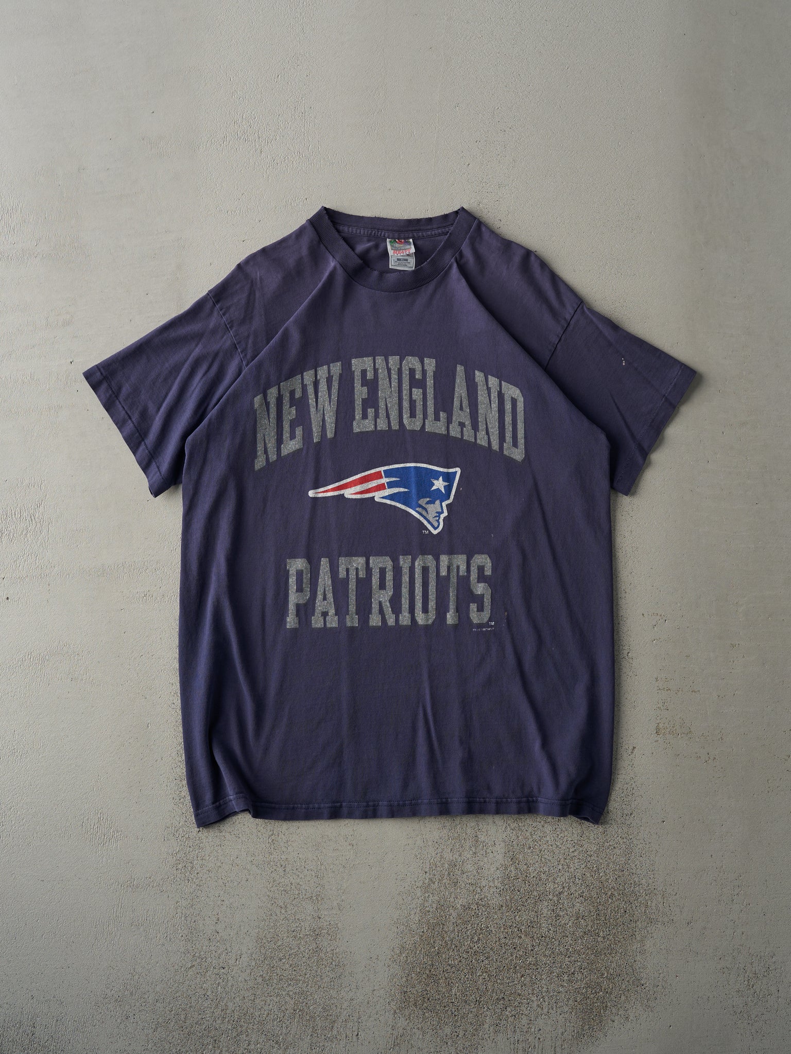 Vintage 97' Navy New England Patriots Tee (M)