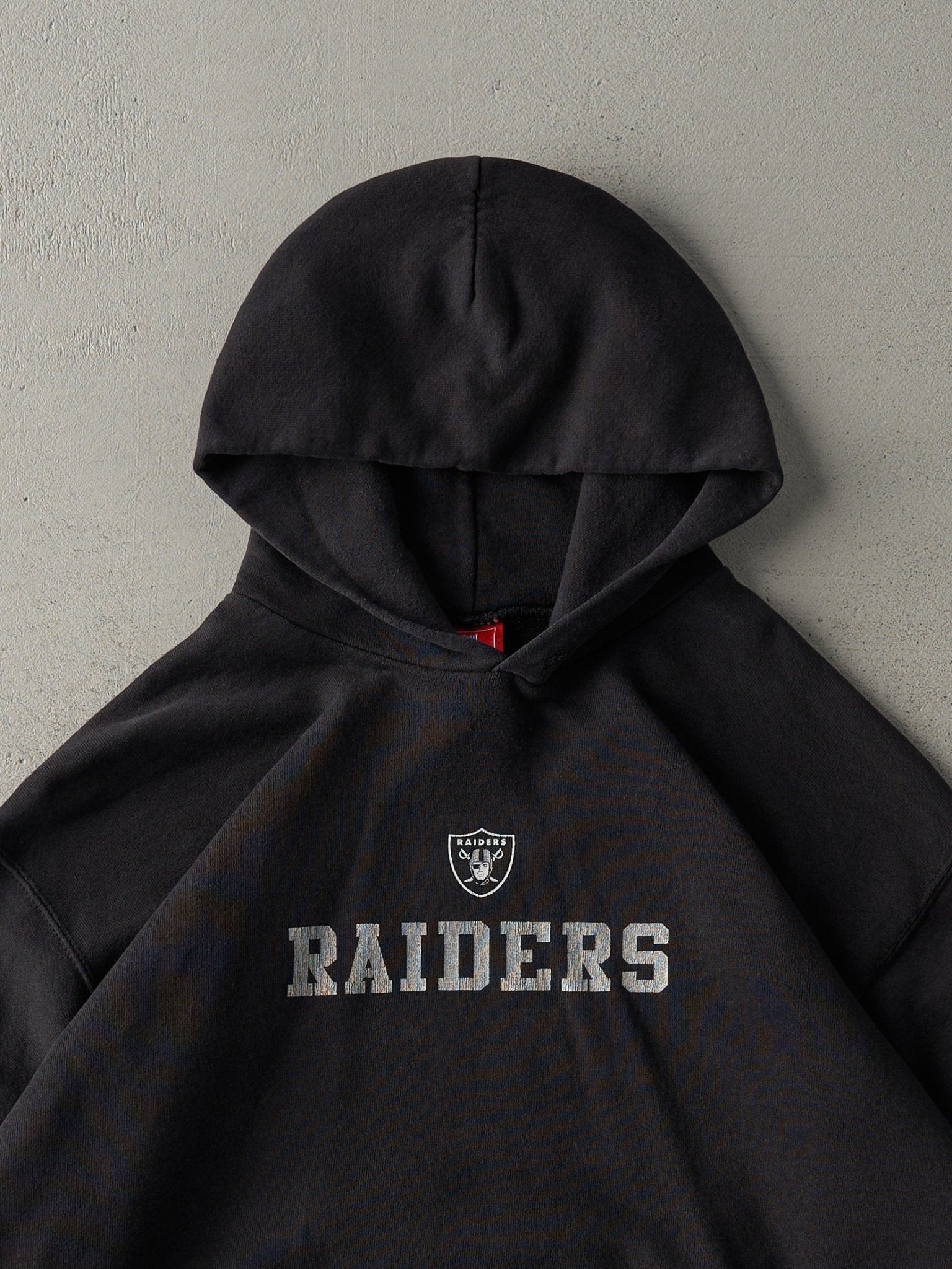 Vintage 90s Black Oakland Raiders Hoodie (L)