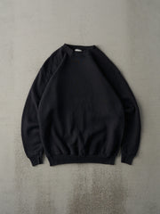 Vintage 90s Black Blank Crewneck (S/M)