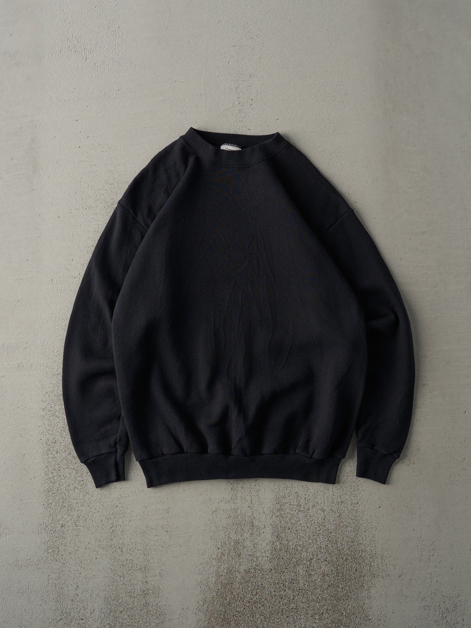 Vintage 90s Black Blank Crewneck (S/M)