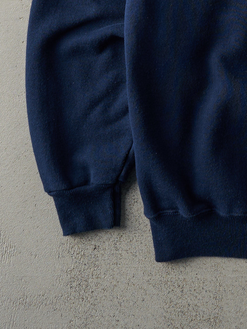 Vintage 90s Navy Blue Blank Crewneck (M)